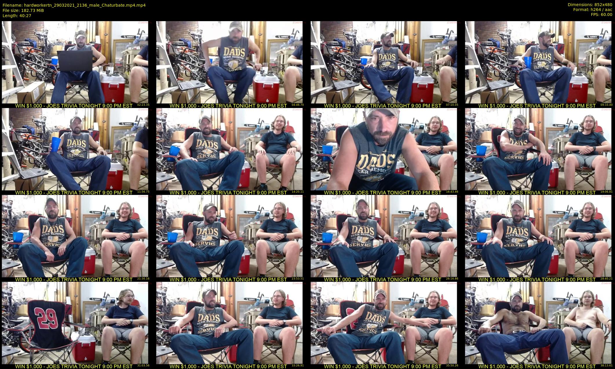 hardworkertn — 41 minute Chaturbate male cam show recording, 480p, Mar 29, 2021