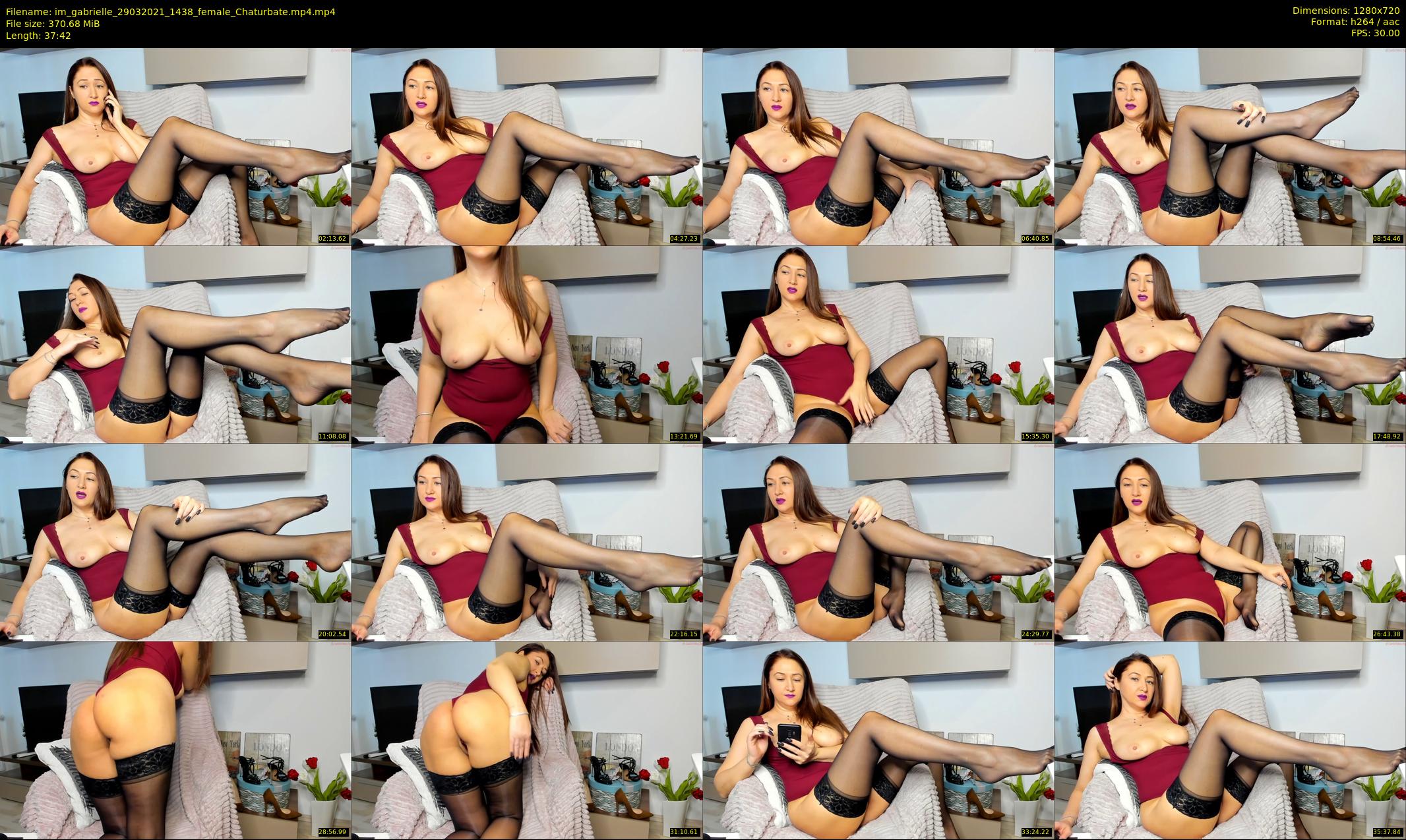 im_gabrielle — 38 minute Chaturbate female cam show recording, 720p, Mar 29, 2021