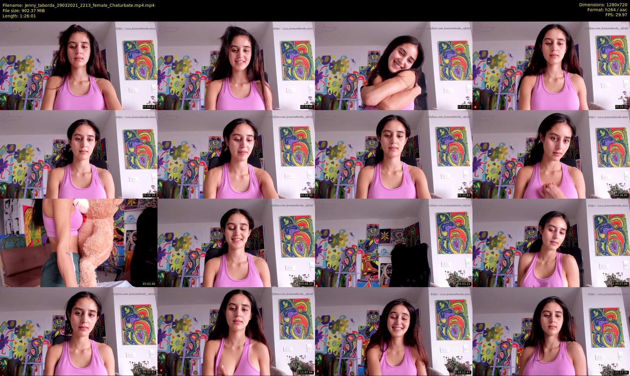 jenny_taborda — 87 minute Chaturbate female cam show recording, 720p, Mar 29, 2021