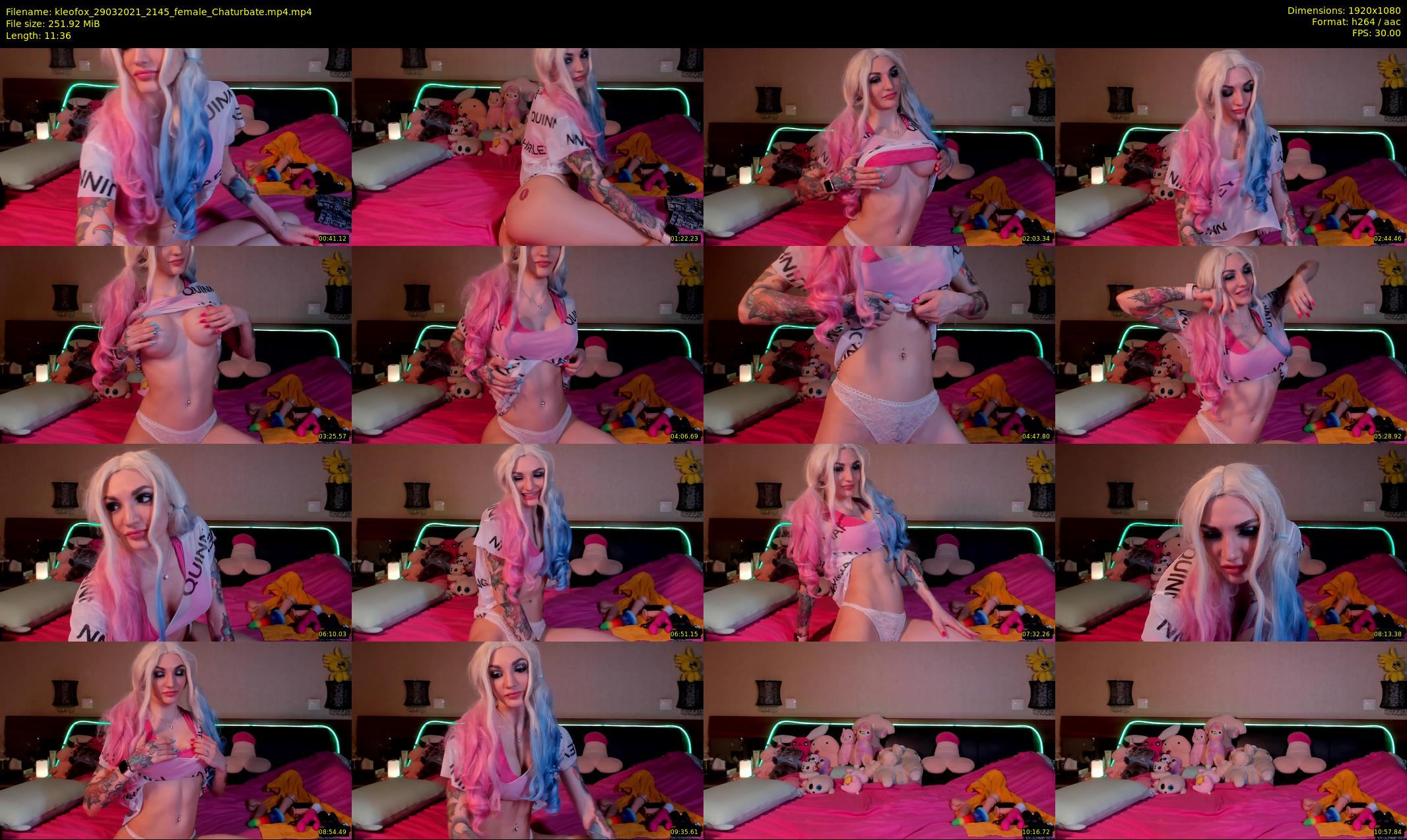 kleofox — 12 minute Chaturbate female cam show recording, 1080p, Mar 29, 2021