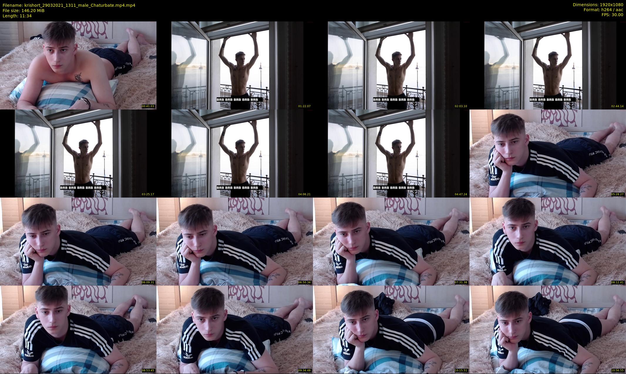 krishort — 12 minute Chaturbate male cam show recording, 1080p, Mar 29, 2021