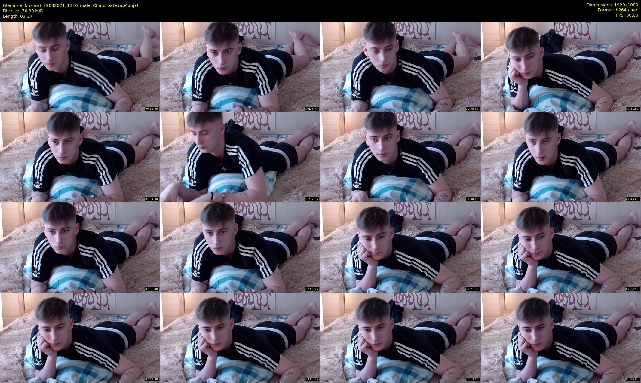 krishort — 4 minute Chaturbate male cam show recording, 1080p, Mar 29, 2021