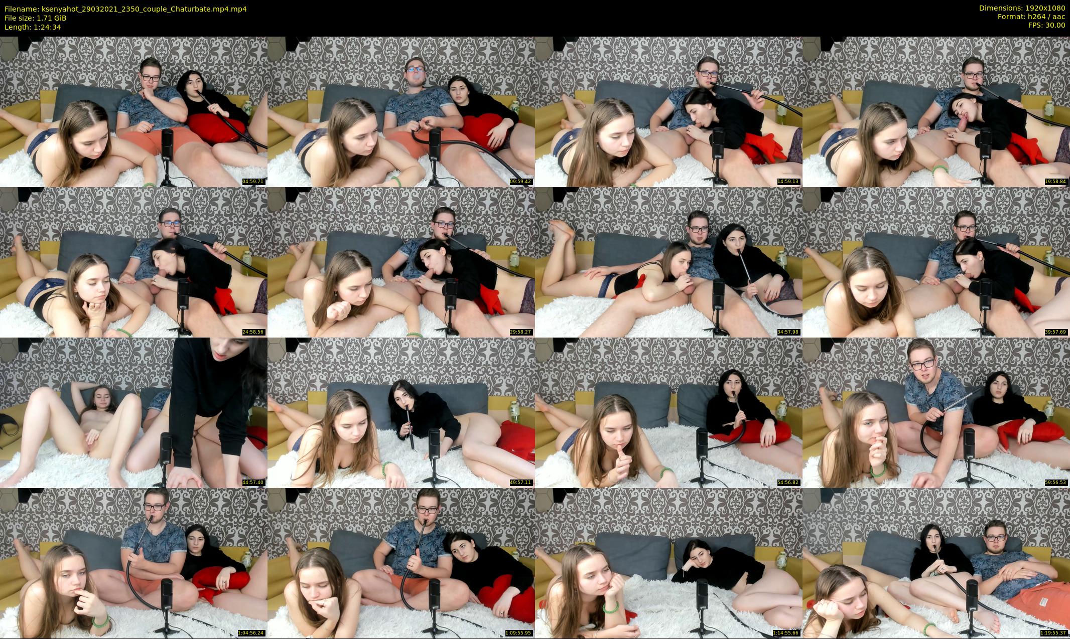 ksenyahot — 85 minute Chaturbate couple cam show recording, 1080p, Mar 29, 2021