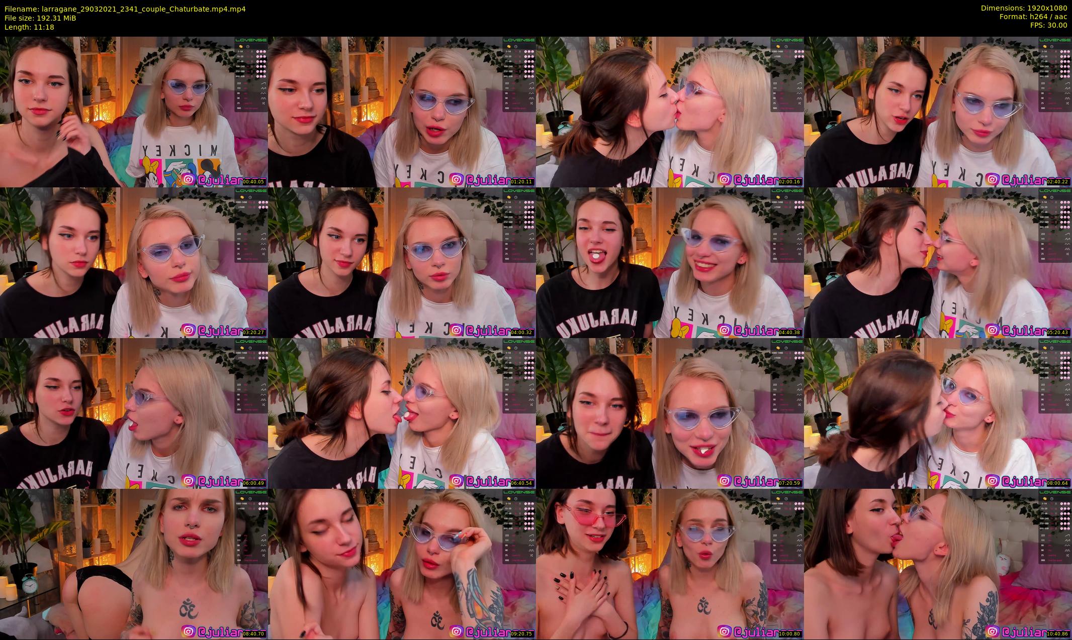 larragane — 12 minute Chaturbate couple cam show recording, 1080p, Mar 29, 2021