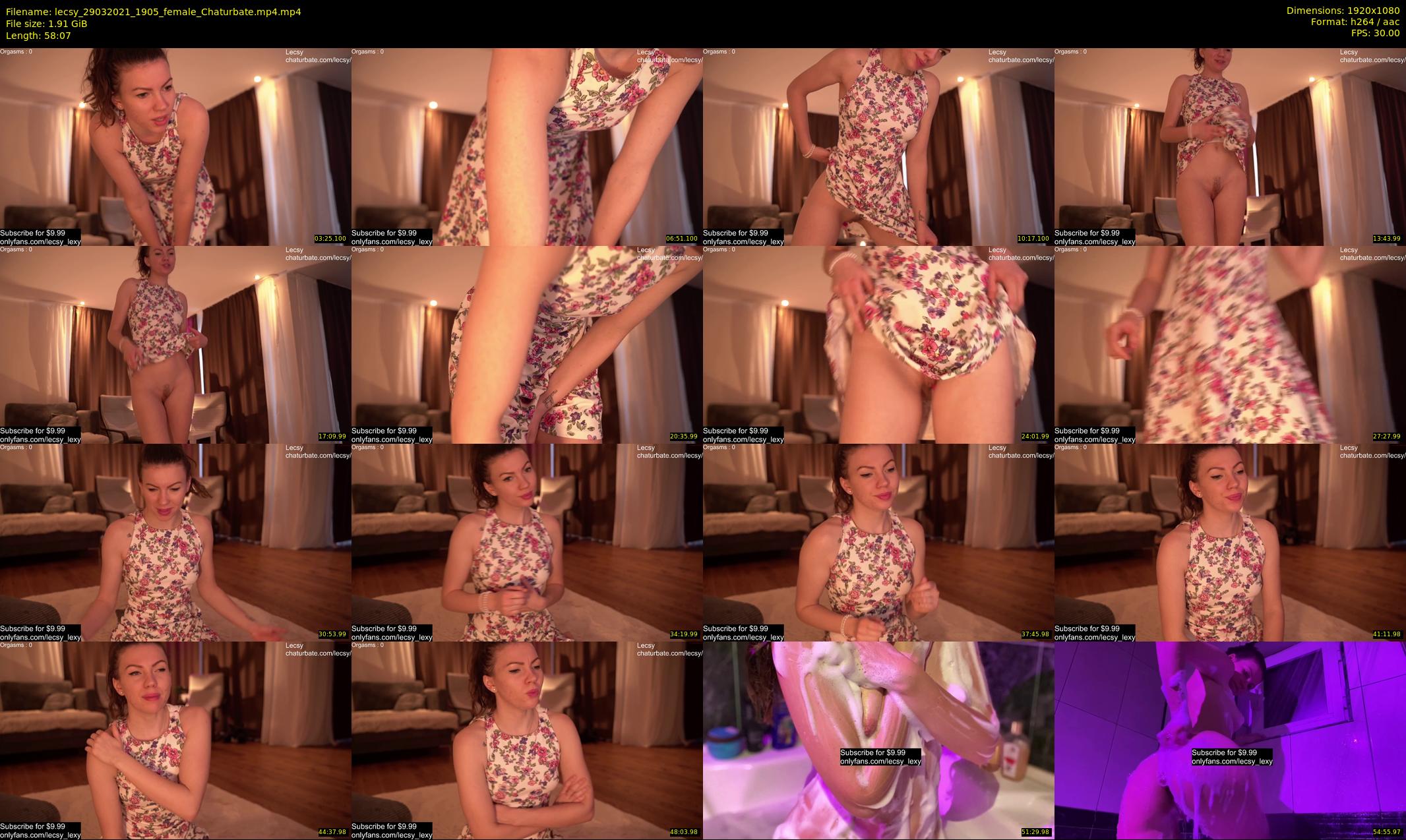 lecsy — 59 minute Chaturbate female cam show recording, 1080p, Mar 29, 2021