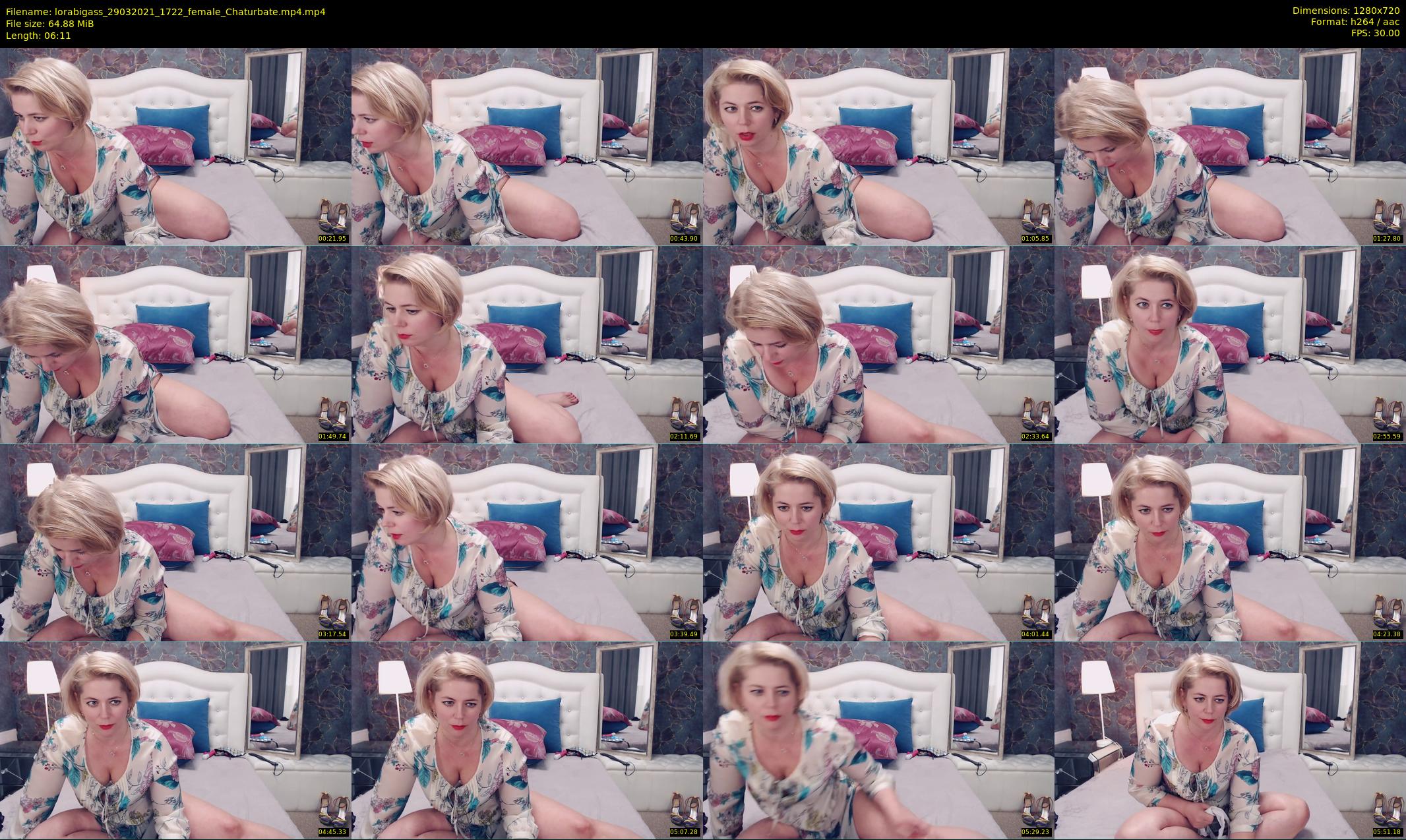 lorabigass — 7 minute Chaturbate female cam show recording, 720p, Mar 29, 2021