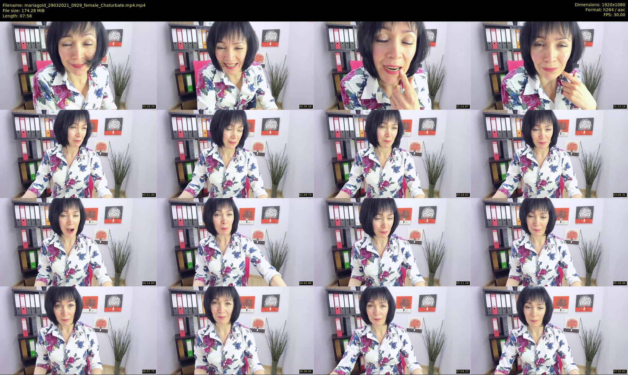 mariagold — 8 minute Chaturbate female cam show recording, 1080p, Mar 29, 2021