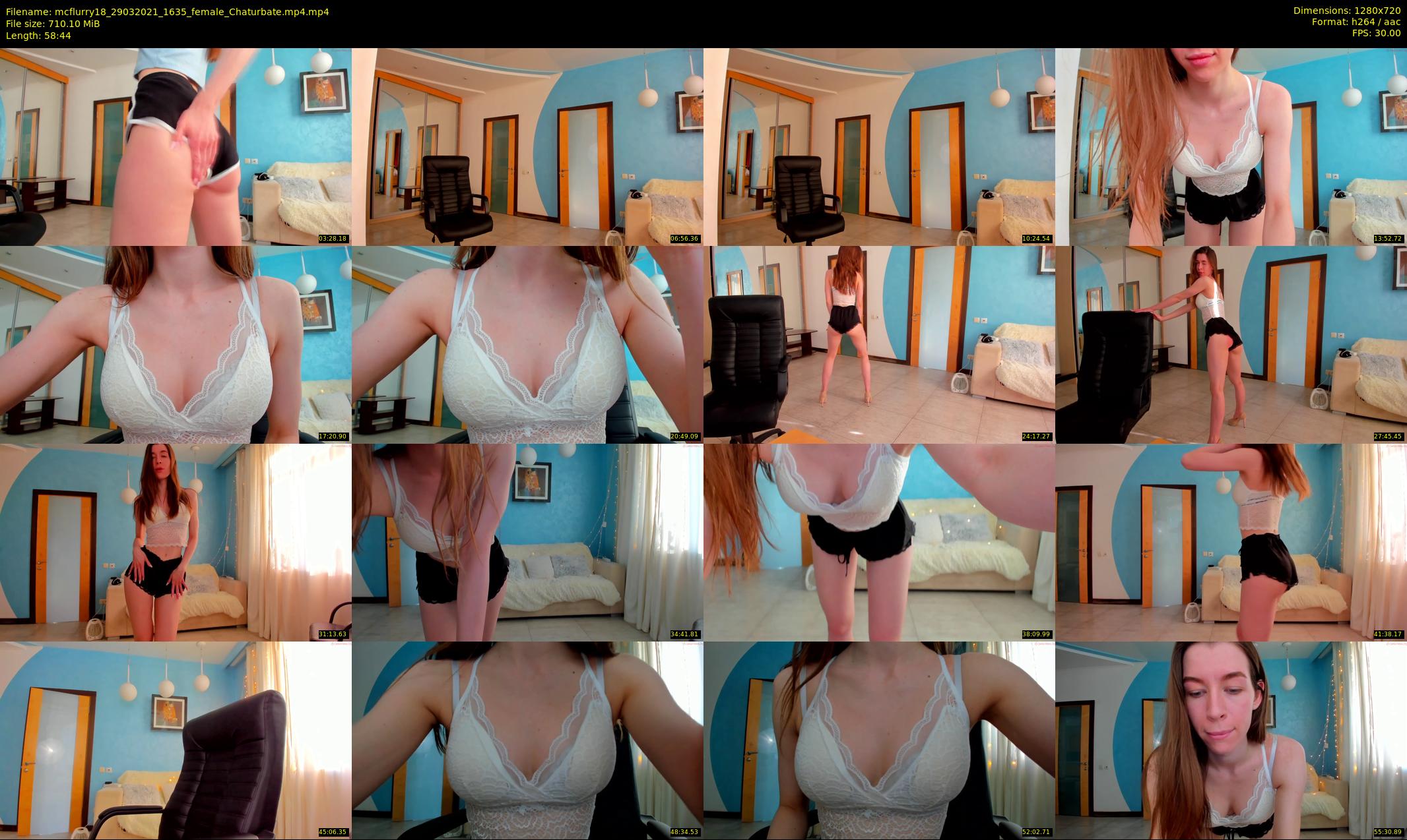 mcflurry18 — 59 minute Chaturbate female cam show recording, 720p, Mar 29, 2021