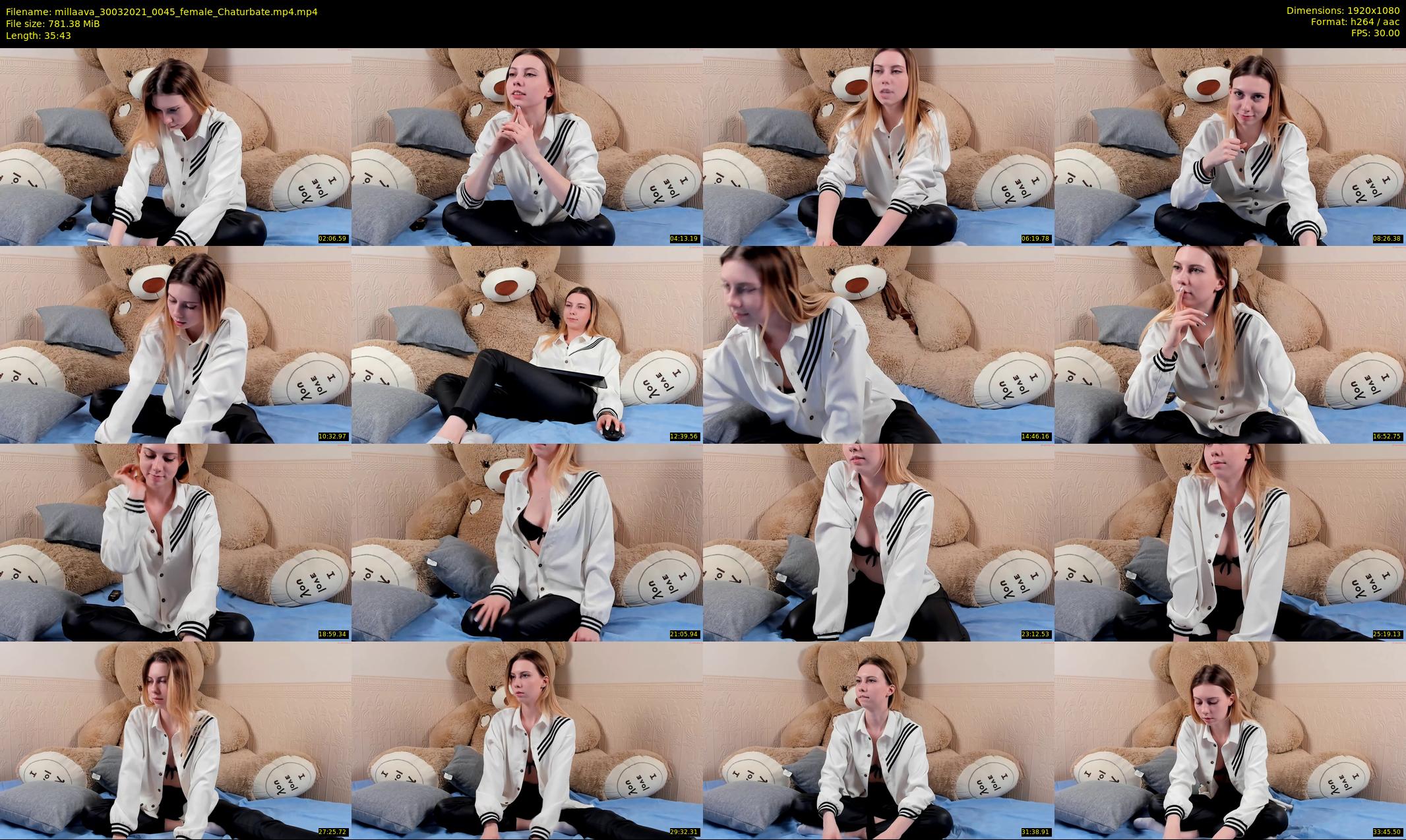 millaava — 36 minute Chaturbate female cam show recording, 1080p, Mar 30, 2021