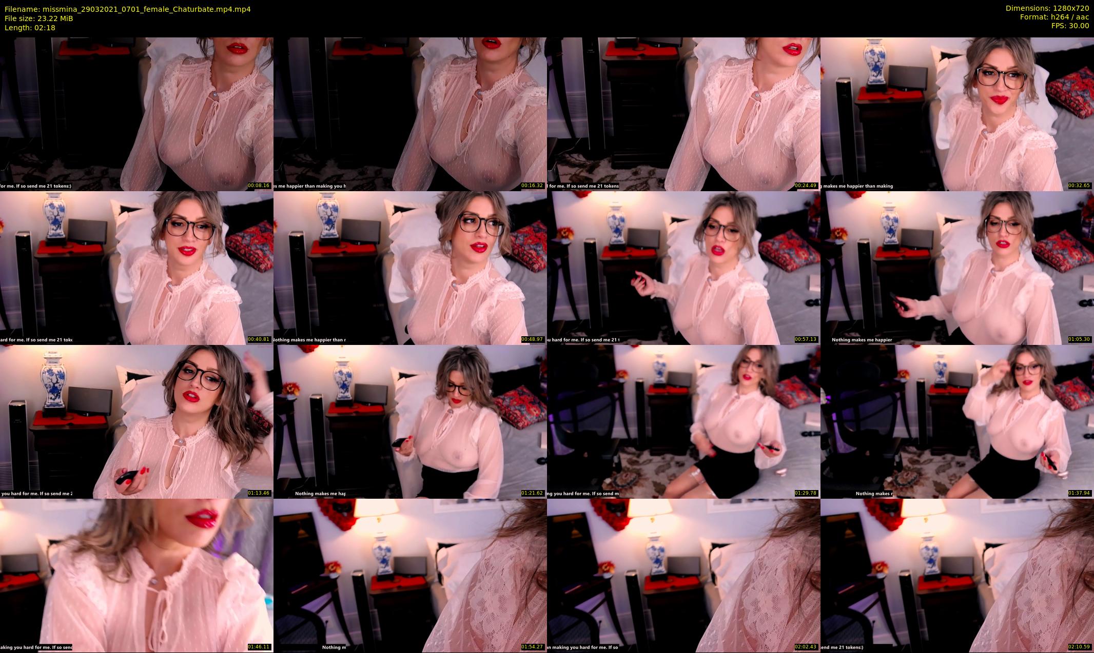 missmina — 3 minute Chaturbate female cam show recording, 720p, Mar 29, 2021