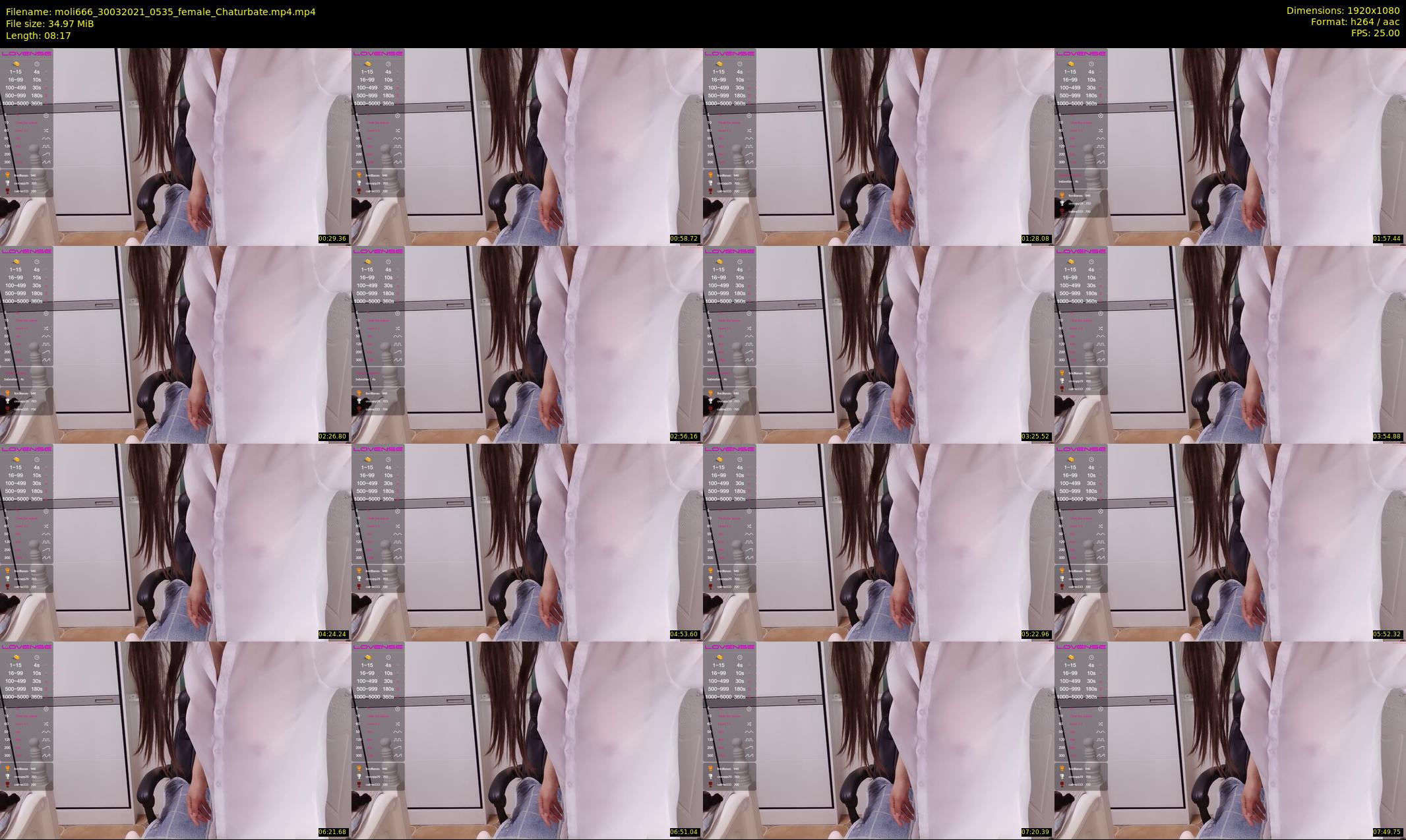 moli666 — 9 minute Chaturbate female cam show recording, 1080p, Mar 30, 2021