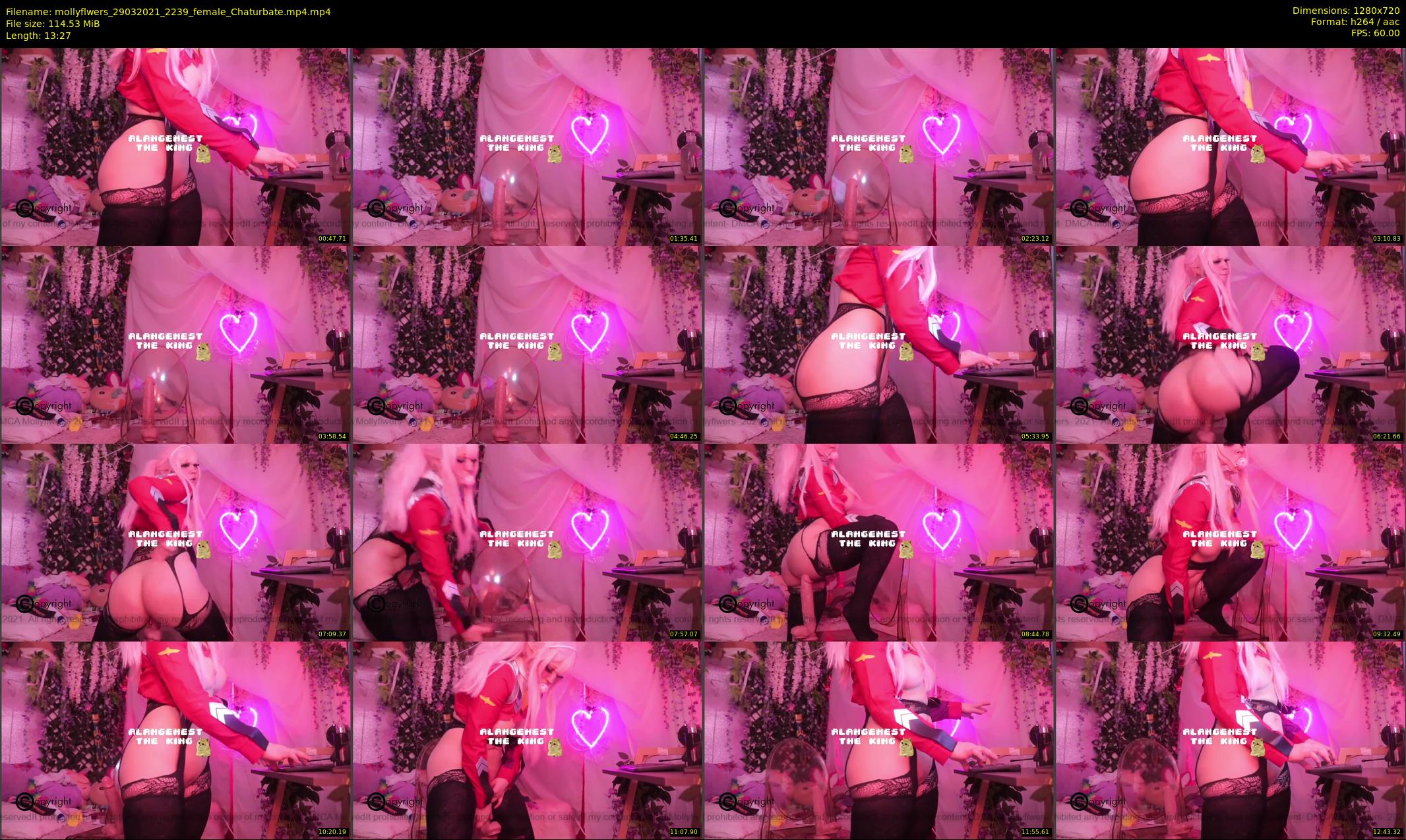 mollyflwers — 14 minute Chaturbate female cam show recording, 720p, Mar 29, 2021