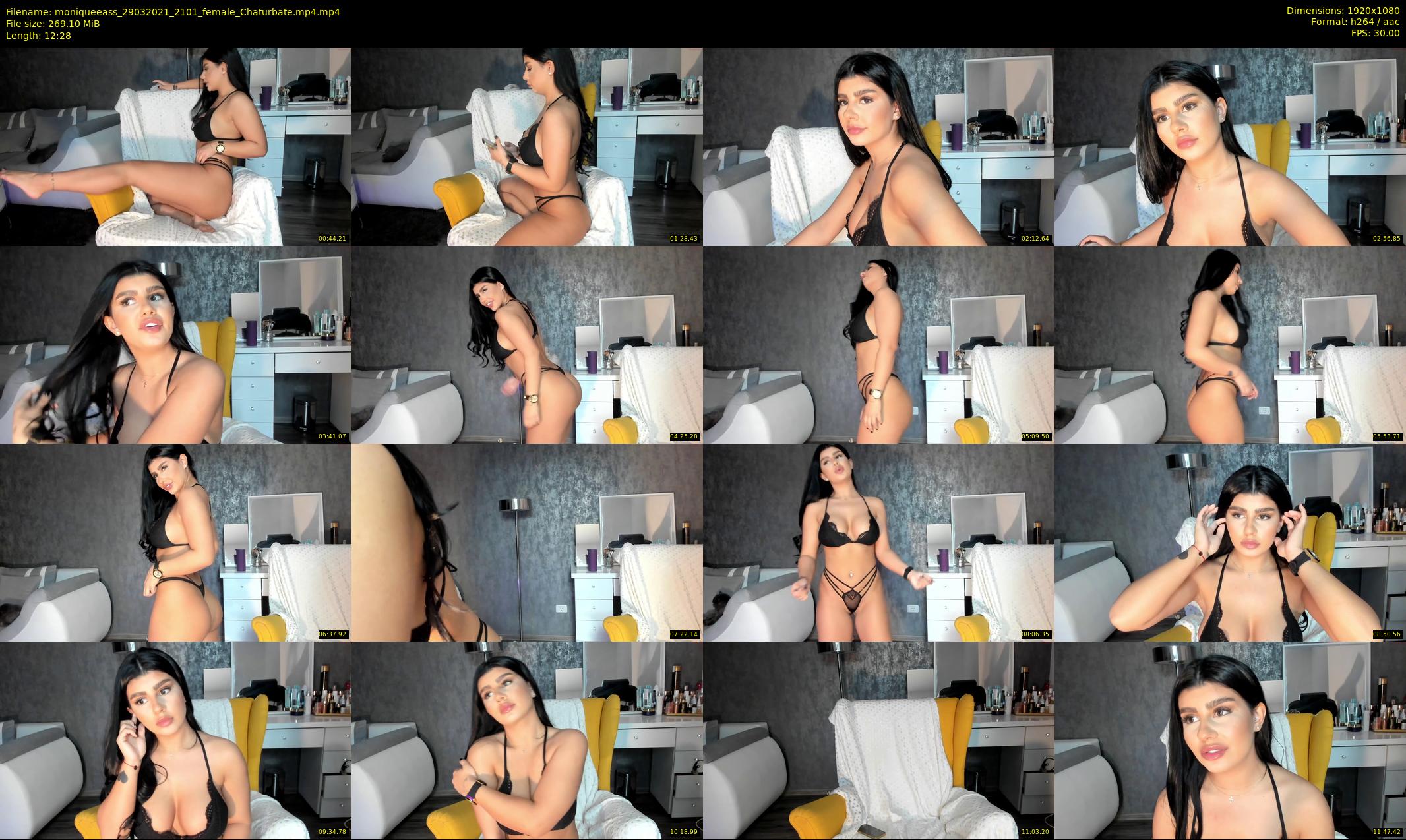 moniqueeass — 13 minute Chaturbate female cam show recording, 1080p, Mar 29, 2021
