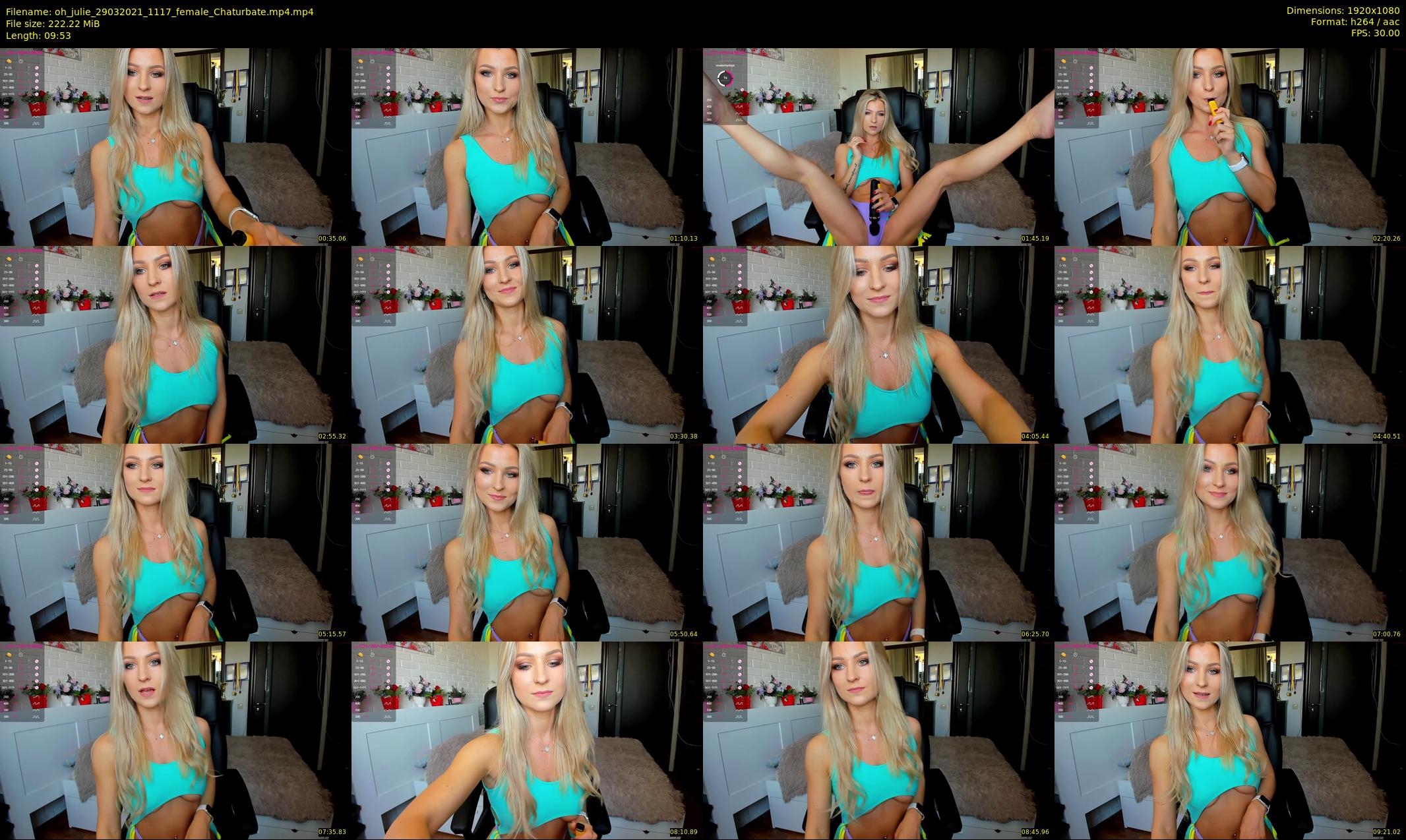 oh_julie — 10 minute Chaturbate female cam show recording, 1080p, Mar 29, 2021