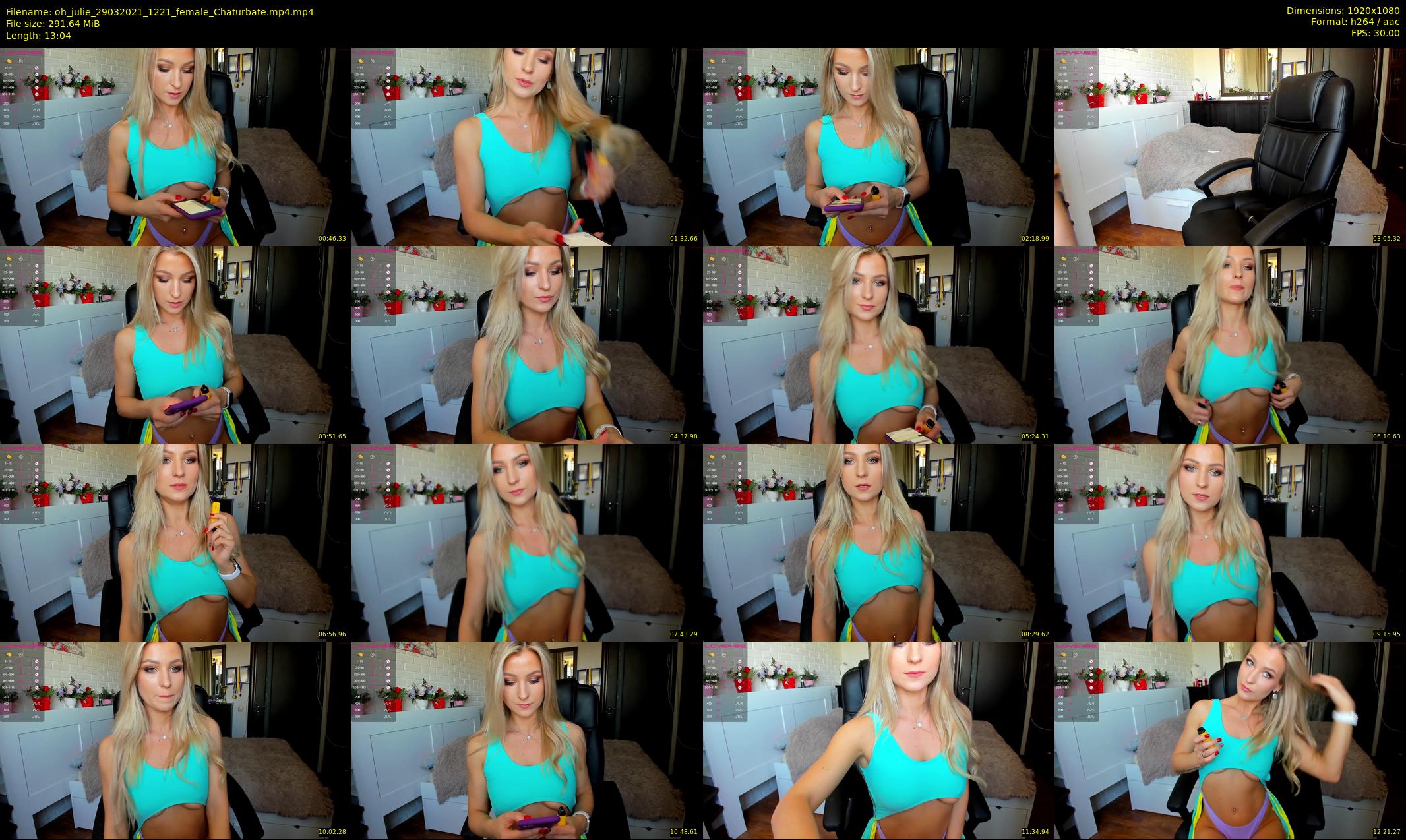 oh_julie — 14 minute Chaturbate female cam show recording, 1080p, Mar 29, 2021