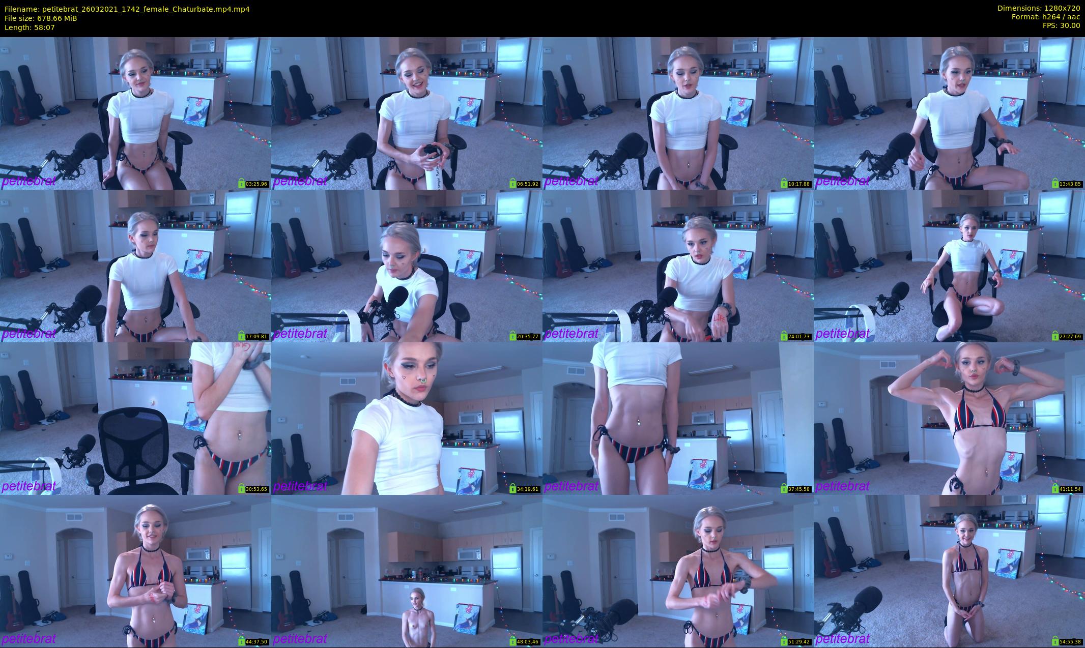 petitebrat — 59 minute Chaturbate female cam show recording, 720p, Mar 26, 2021