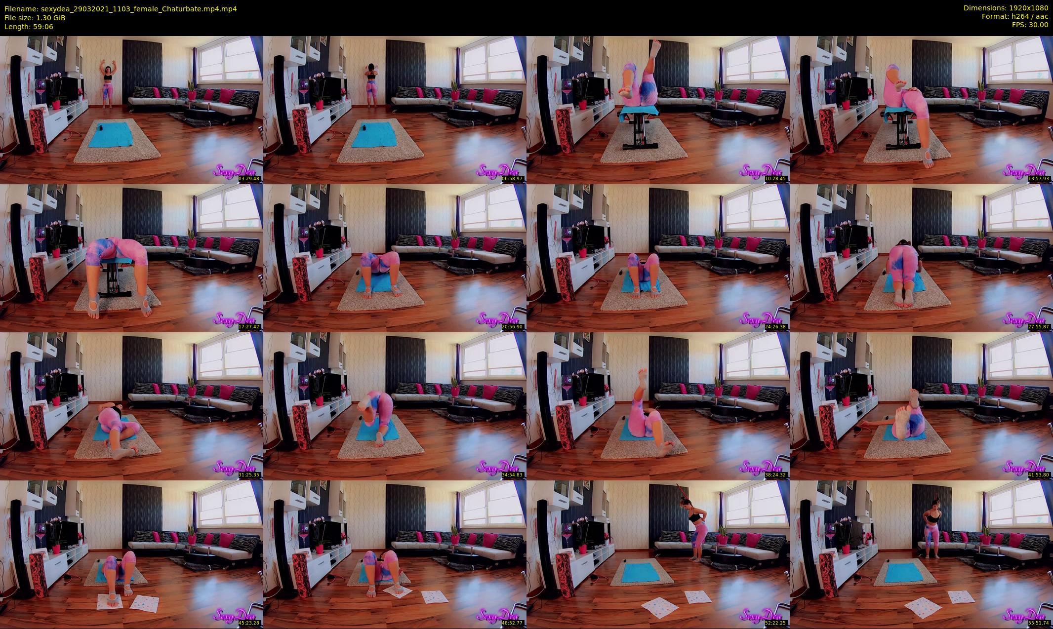 sexydea — 60 minute Chaturbate female cam show recording, 1080p, Mar 29, 2021