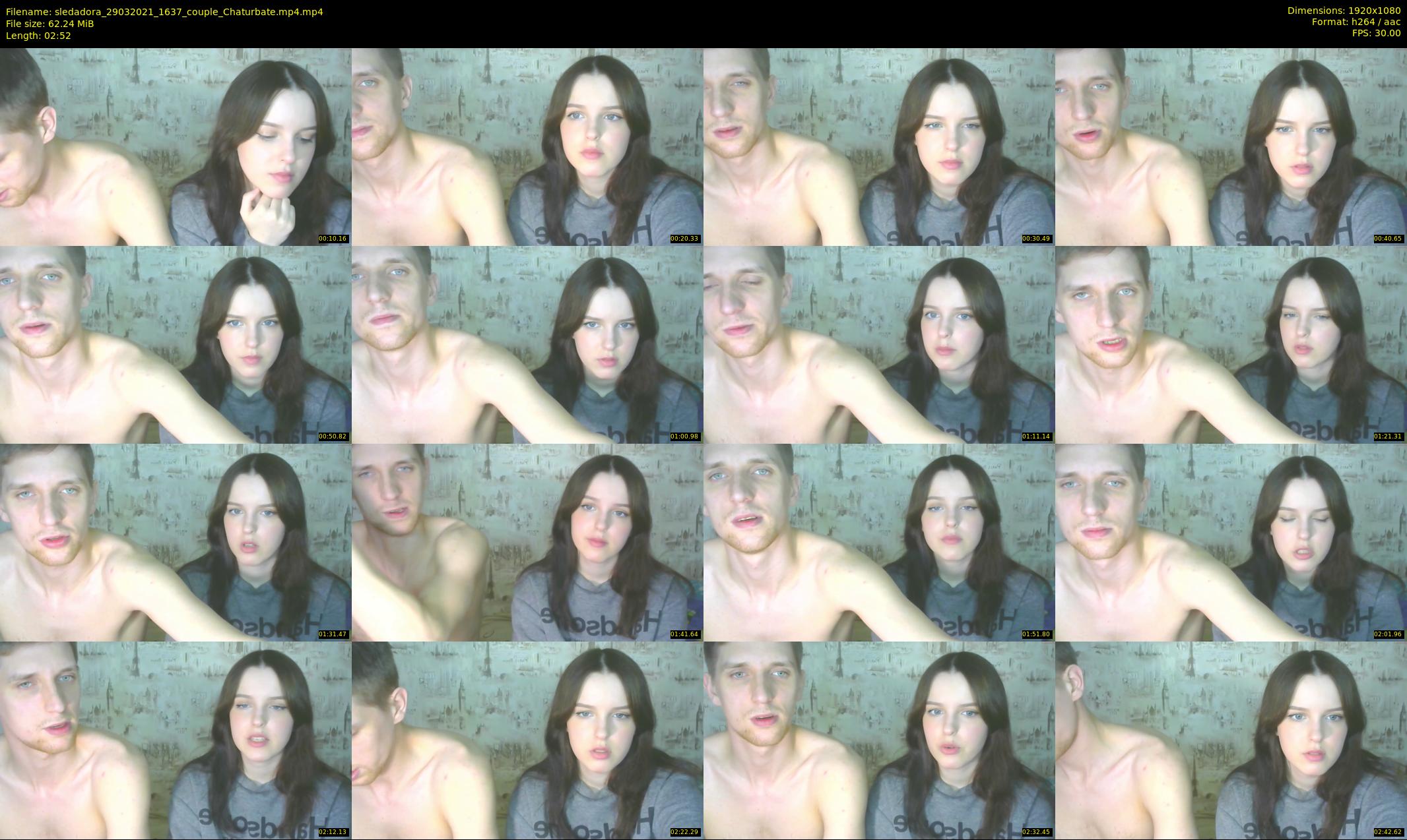 sledadora — 3 minute Chaturbate couple cam show recording, 1080p, Mar 29, 2021