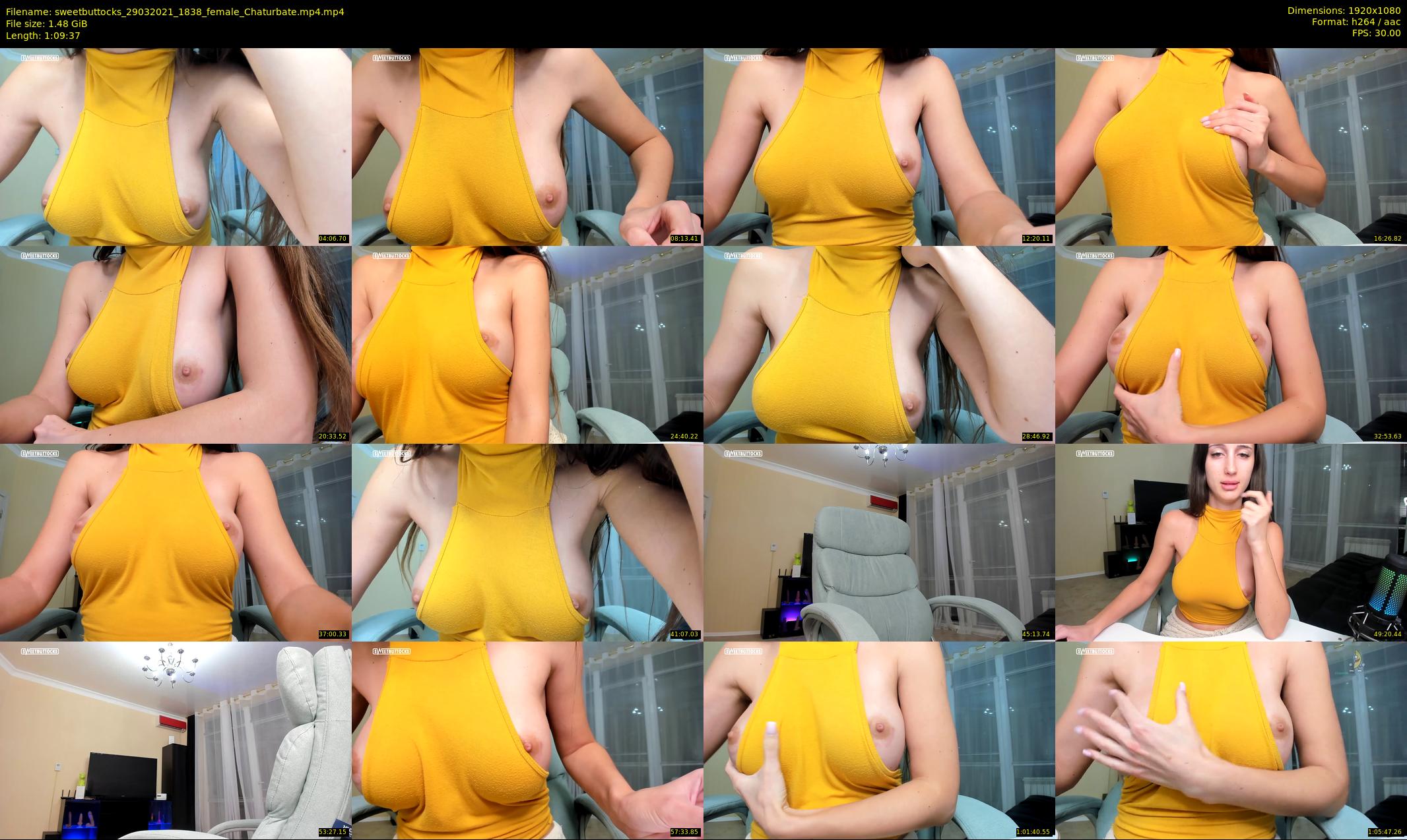 sweetbuttocks — 70 minute Chaturbate female cam show recording, 1080p, Mar 29, 2021