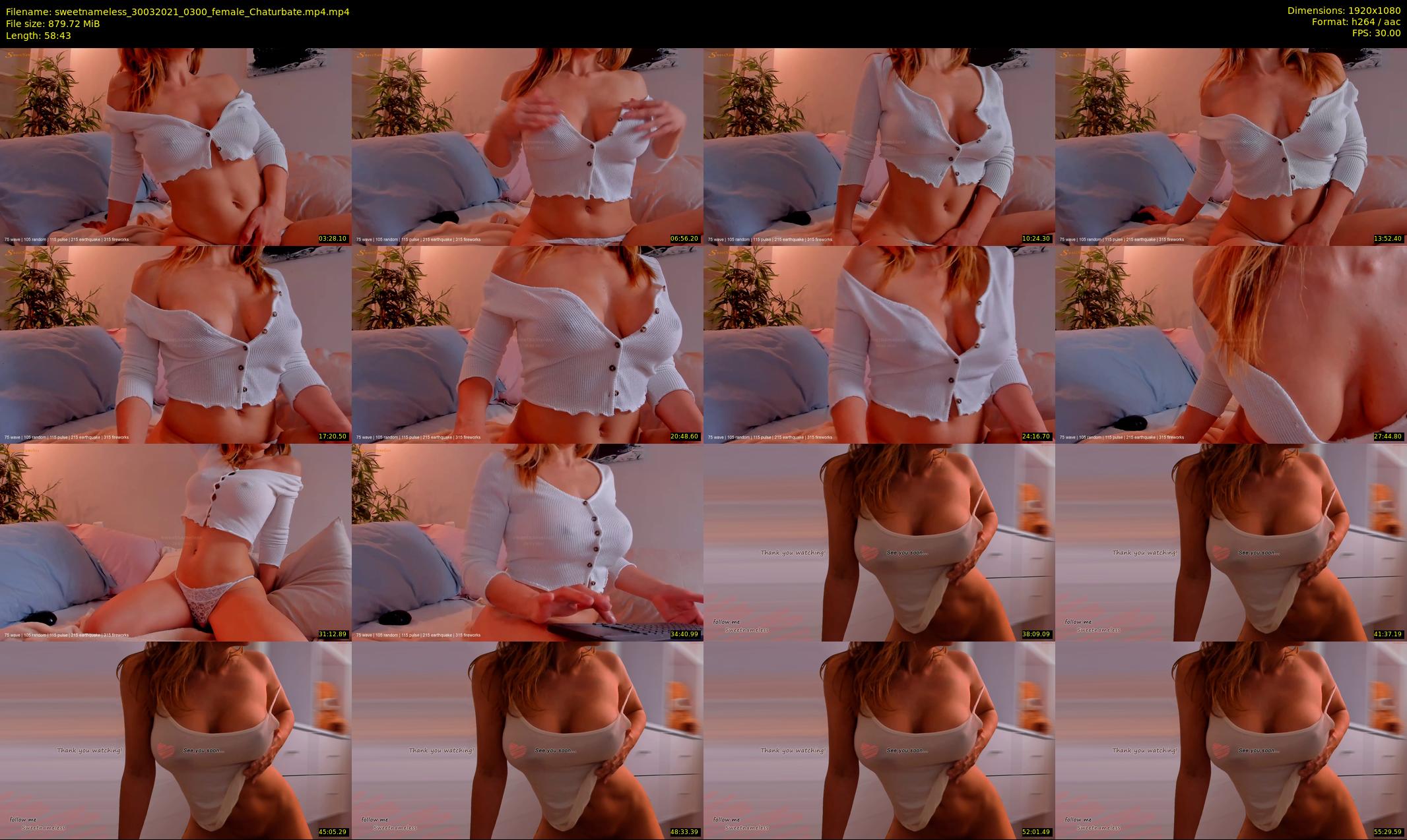 sweetnameless — 59 minute Chaturbate couple cam show recording, 1080p, Mar 30, 2021