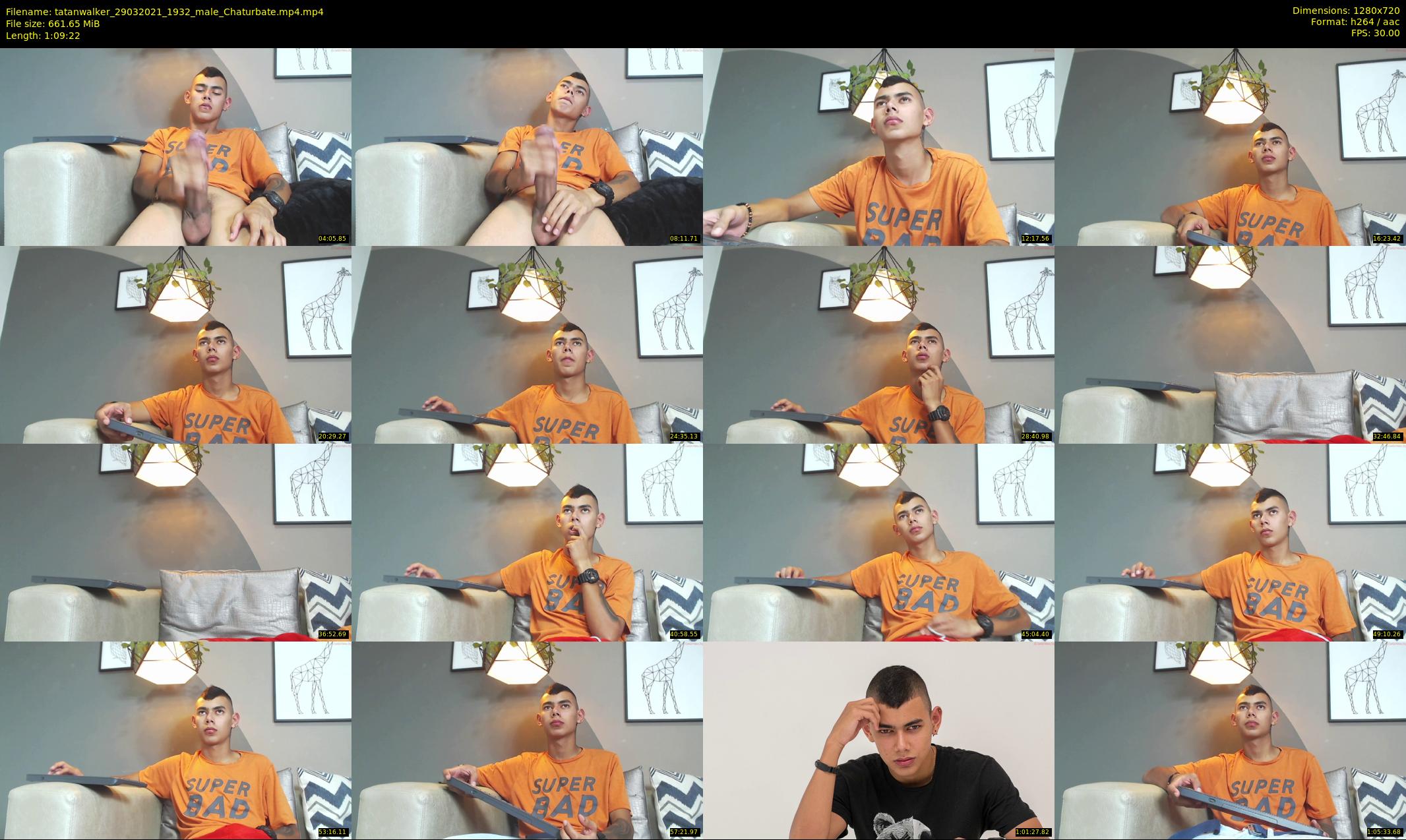 tatanwalker — 70 minute Chaturbate male cam show recording, 720p, Mar 29, 2021