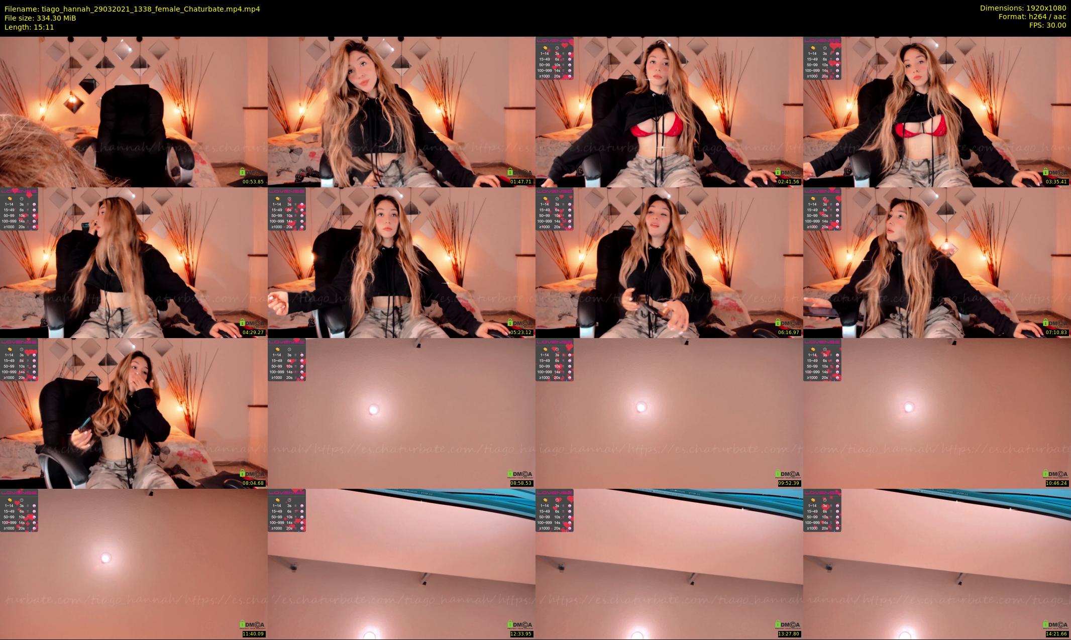 tiago_hannah — 16 minute Chaturbate couple cam show recording, 1080p, Mar 29, 2021