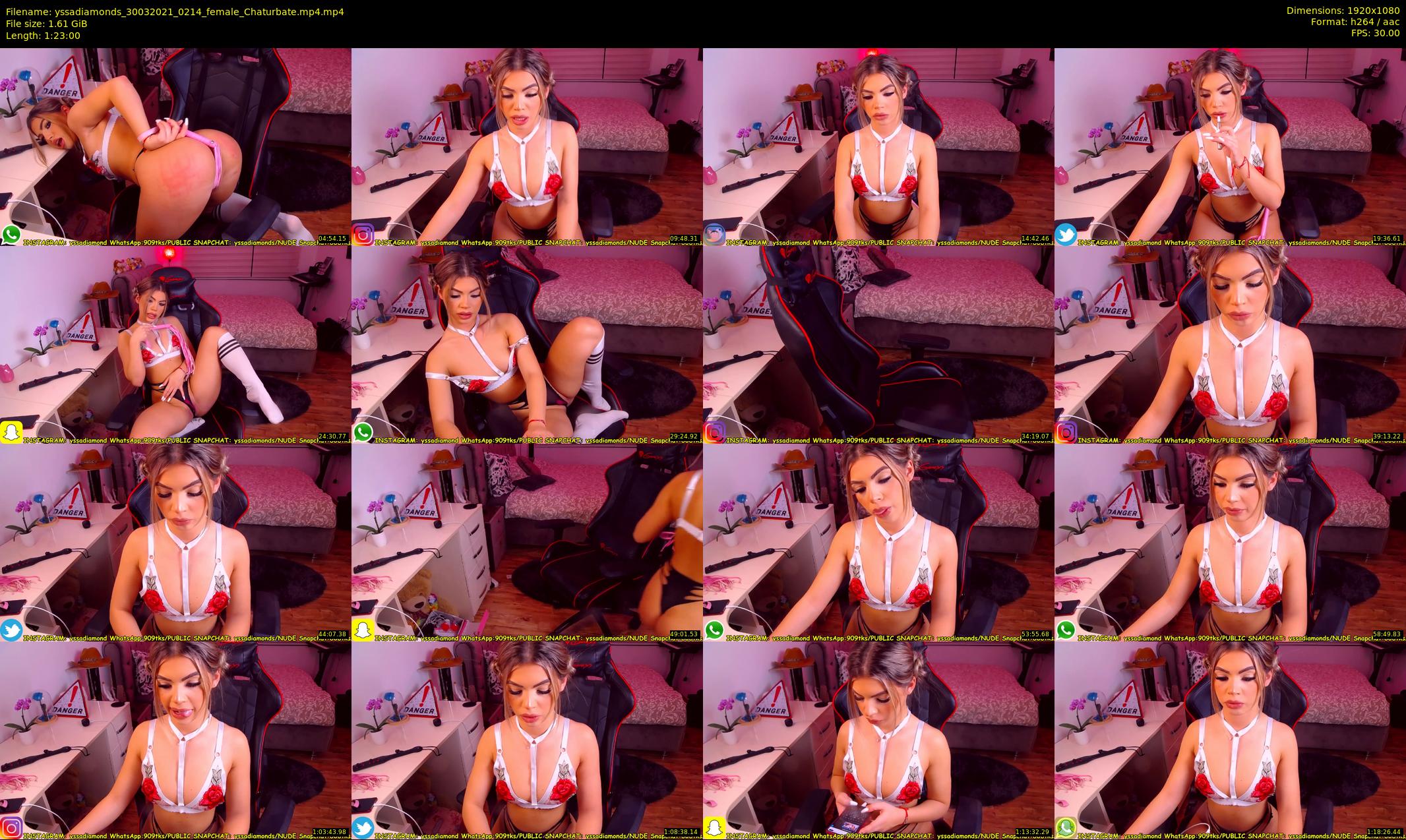 yssadiamonds — 83 minute Chaturbate female cam show recording, 1080p, Mar 30, 2021