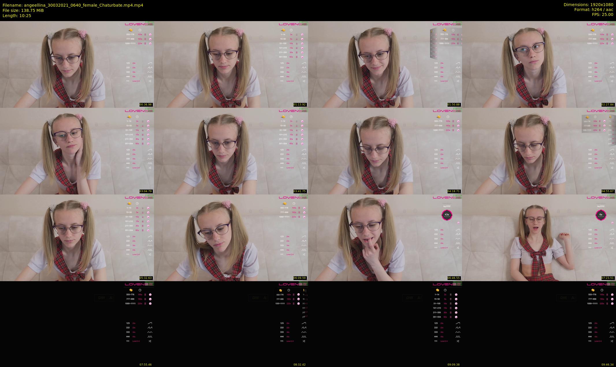 angeellina — 11 minute Chaturbate female cam show recording, 1080p, Mar 30, 2021