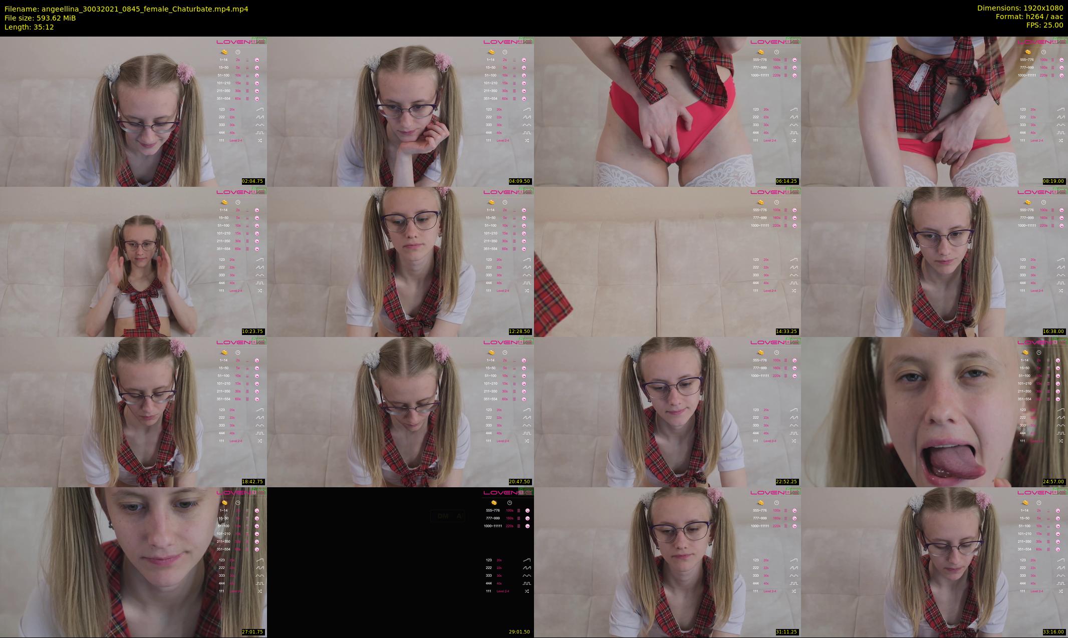 angeellina — 36 minute Chaturbate female cam show recording, 1080p, Mar 30, 2021