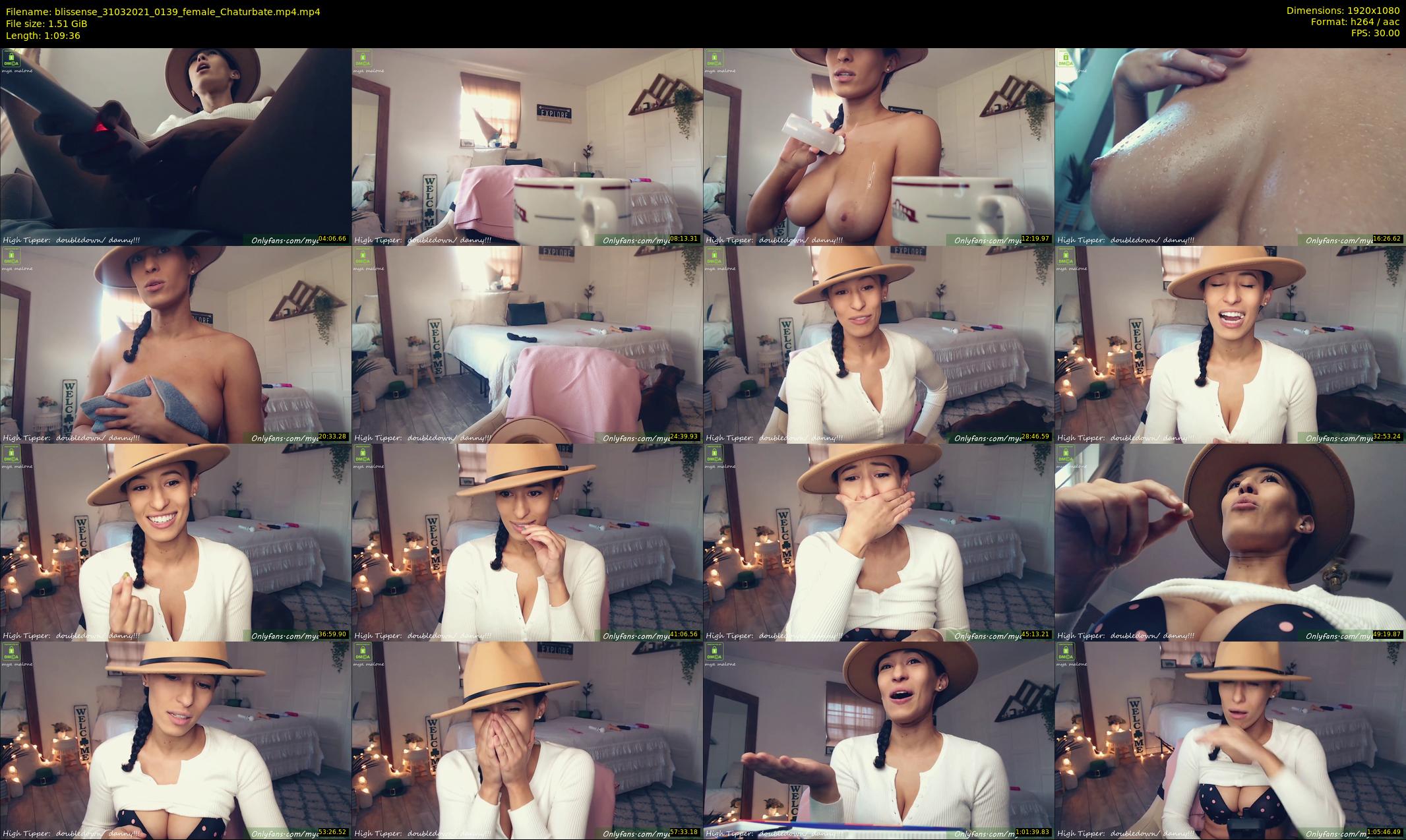 blissense — 70 minute Chaturbate female cam show recording, 1080p, Mar 31, 2021