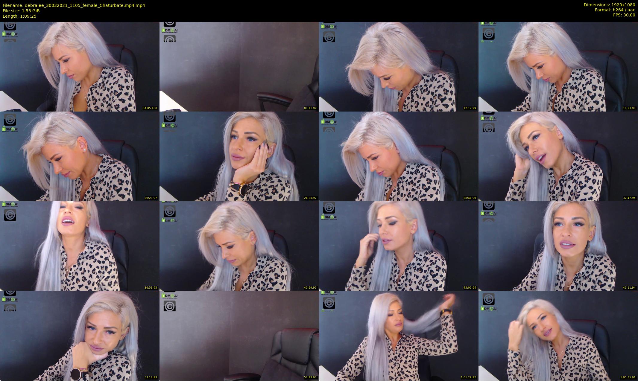 debralee — 70 minute Chaturbate female cam show recording, 1080p, Mar 30, 2021
