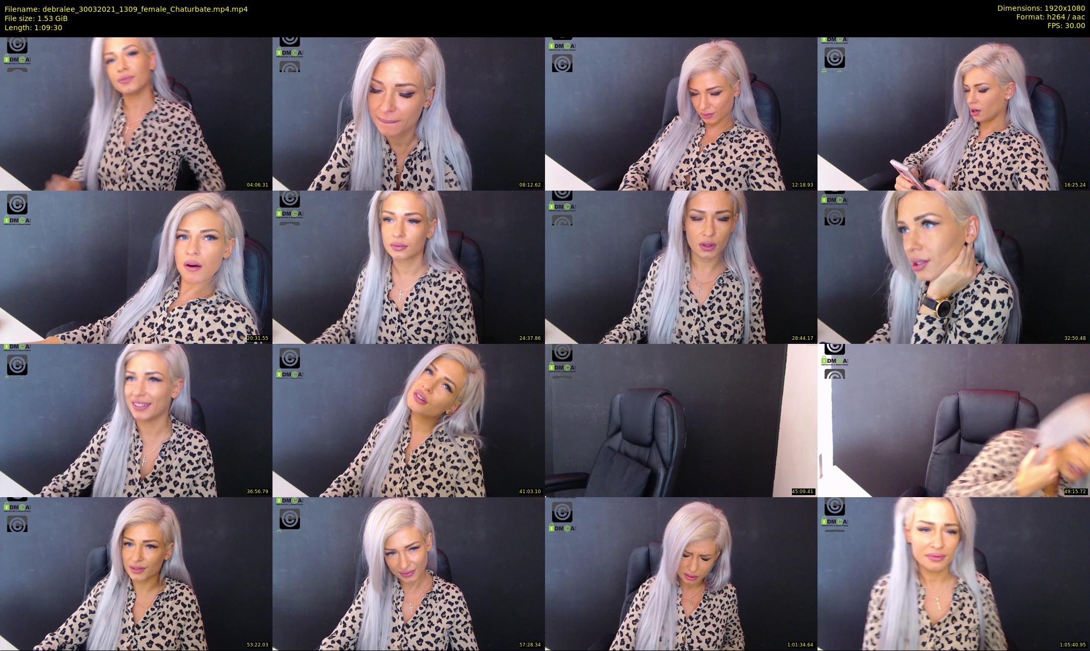 debralee — 70 minute Chaturbate female cam show recording, 1080p, Mar 30, 2021