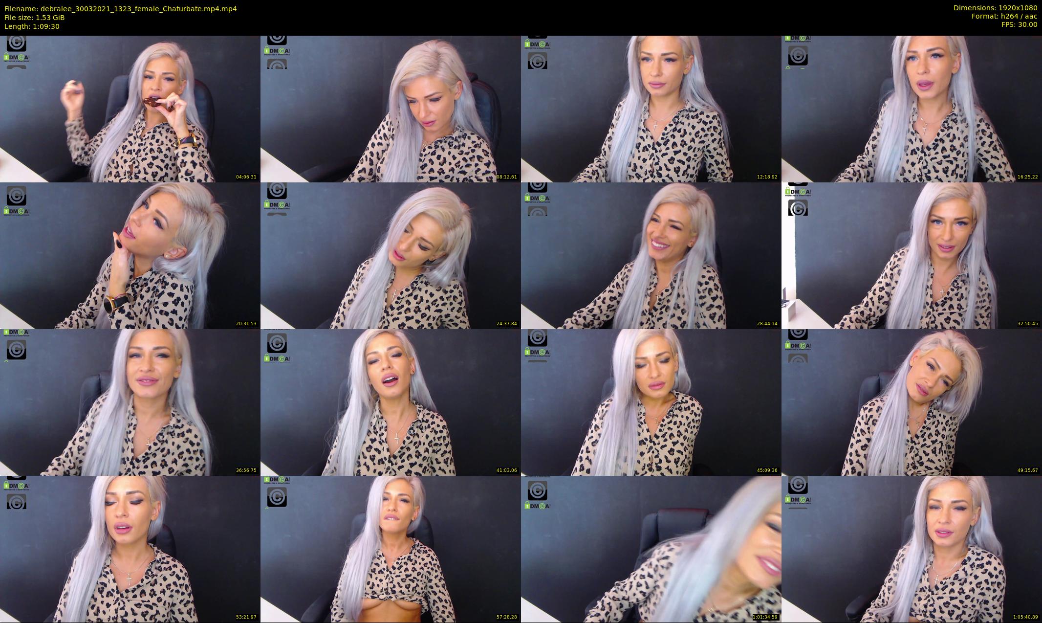 debralee — 70 minute Chaturbate female cam show recording, 1080p, Mar 30, 2021