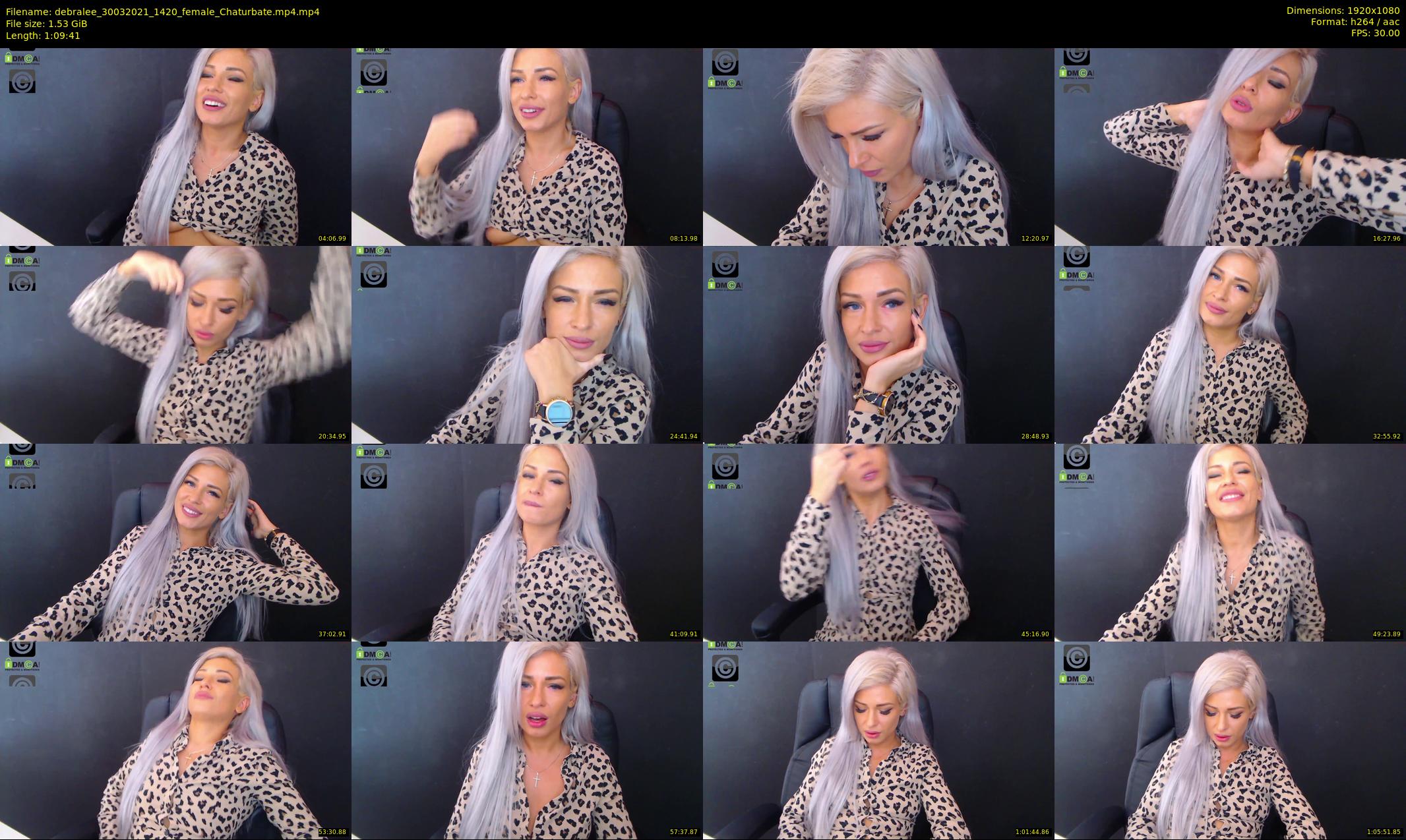 debralee — 70 minute Chaturbate female cam show recording, 1080p, Mar 30, 2021