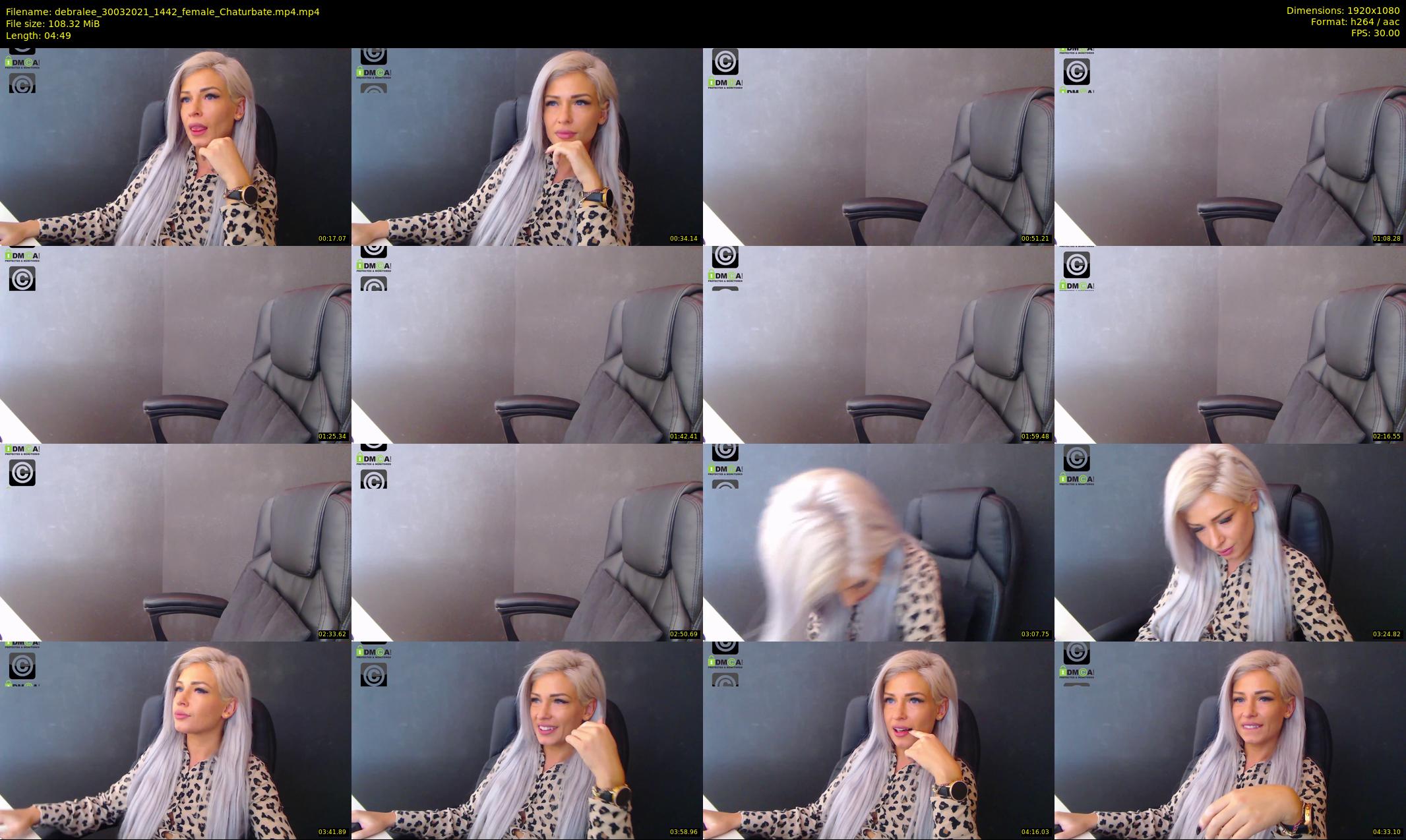 debralee — 5 minute Chaturbate female cam show recording, 1080p, Mar 30, 2021