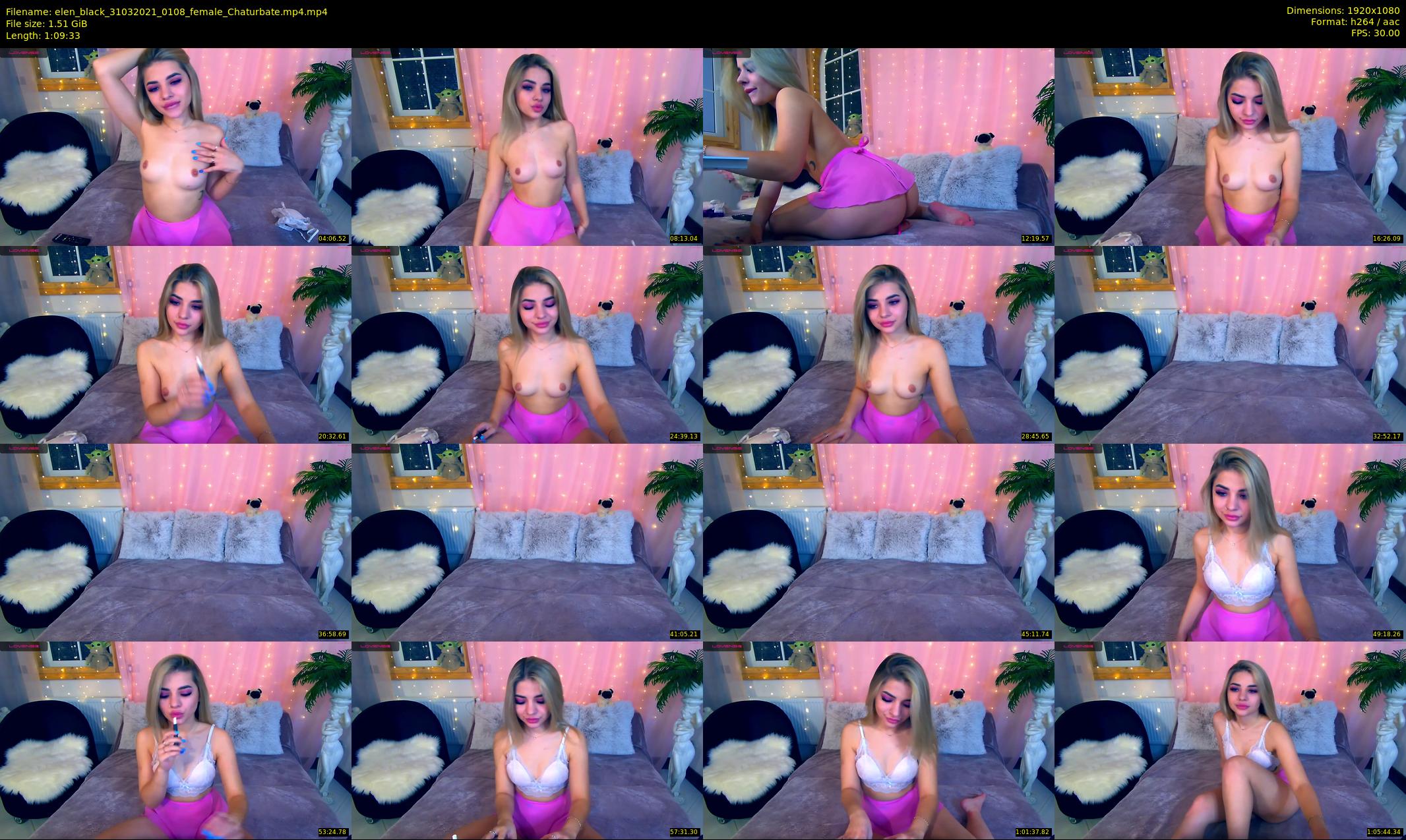 elen_black — 70 minute Chaturbate female cam show recording, 1080p, Mar 31, 2021
