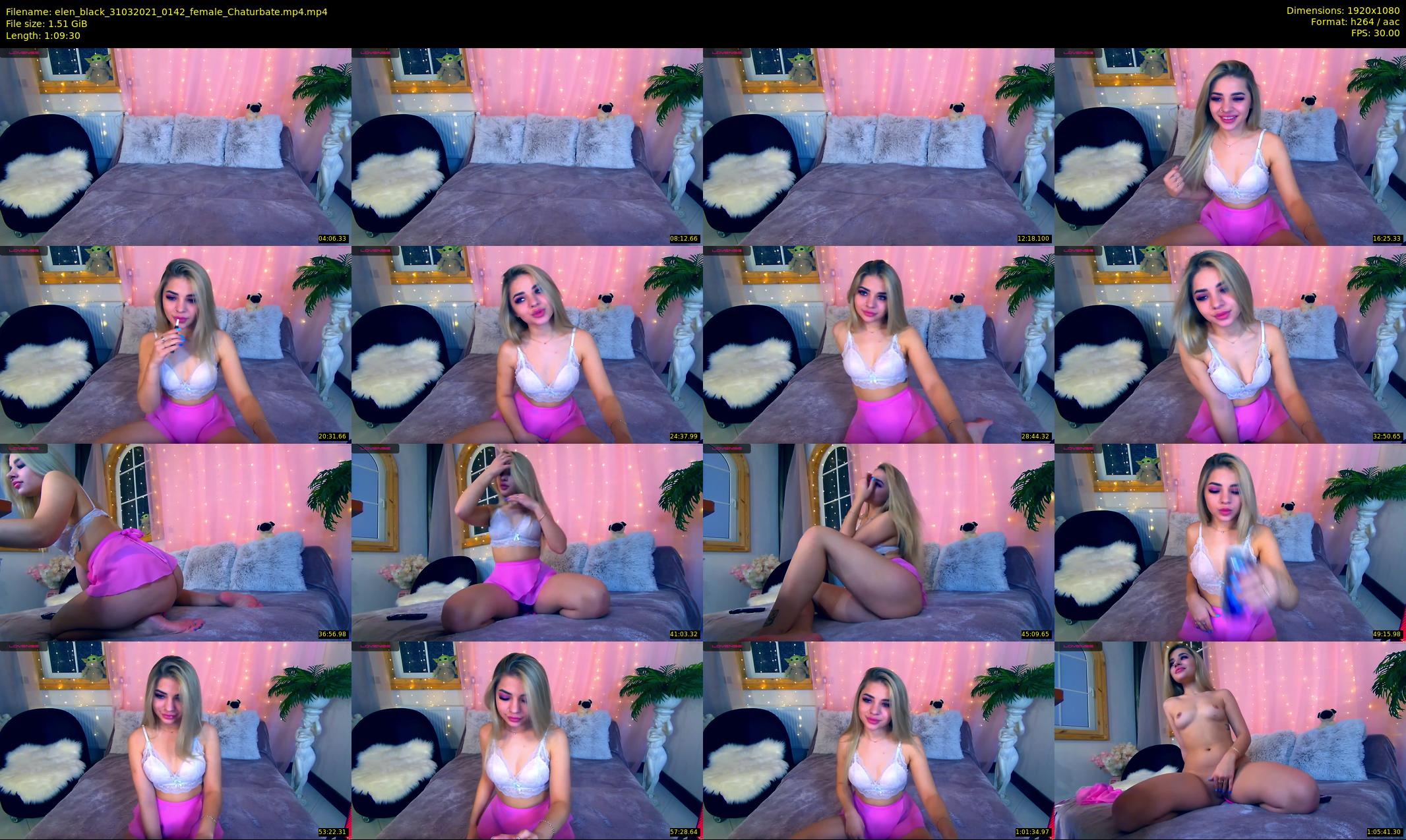 elen_black — 70 minute Chaturbate female cam show recording, 1080p, Mar 31, 2021