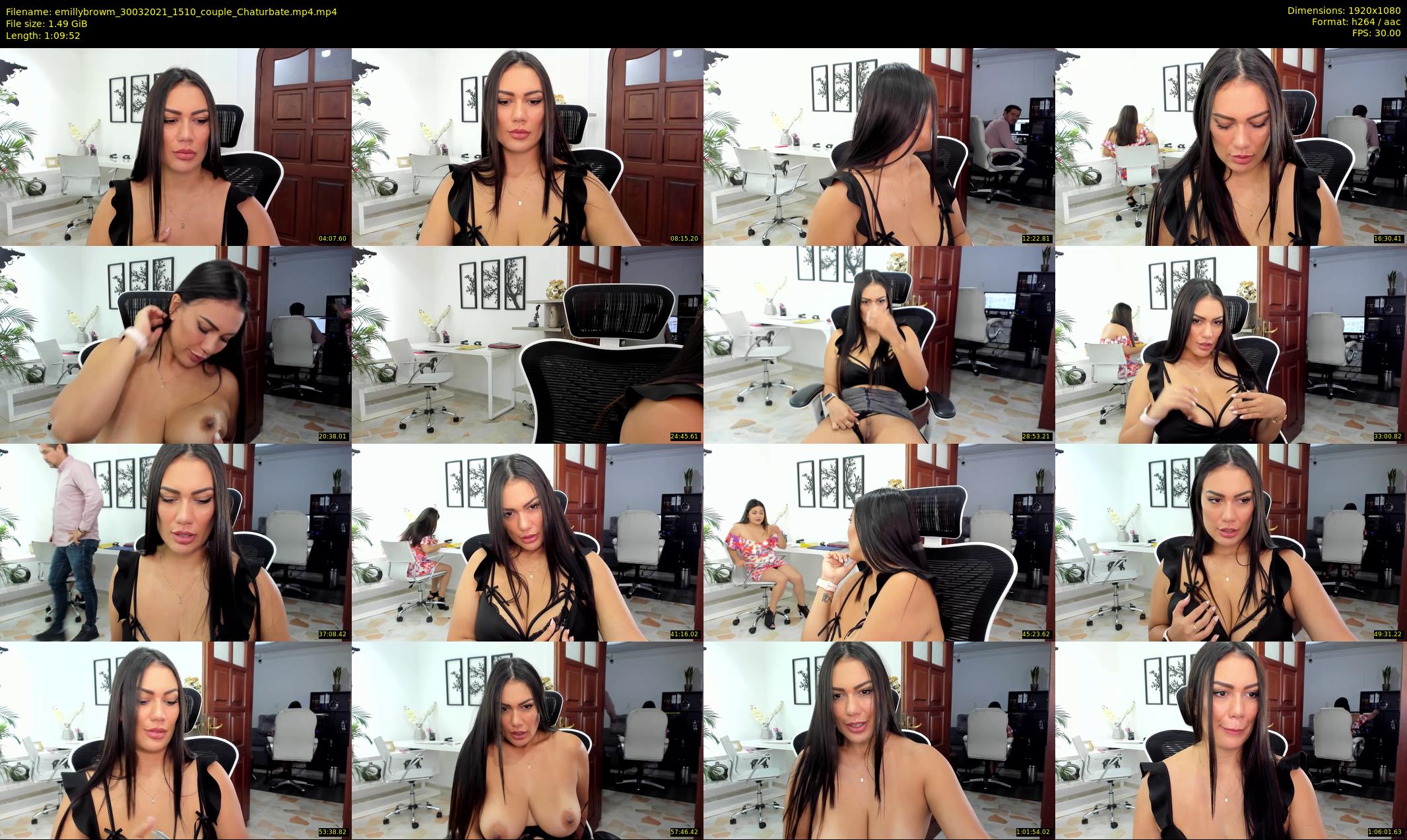 emillybrowm — 70 minute Chaturbate couple cam show recording, 1080p, Mar 30, 2021