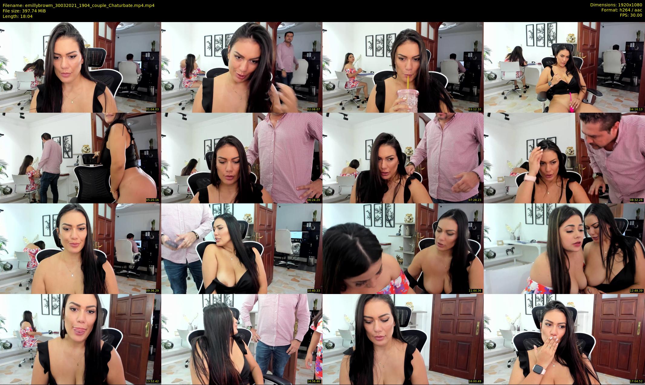 emillybrowm — 19 minute Chaturbate couple cam show recording, 1080p, Mar 30, 2021