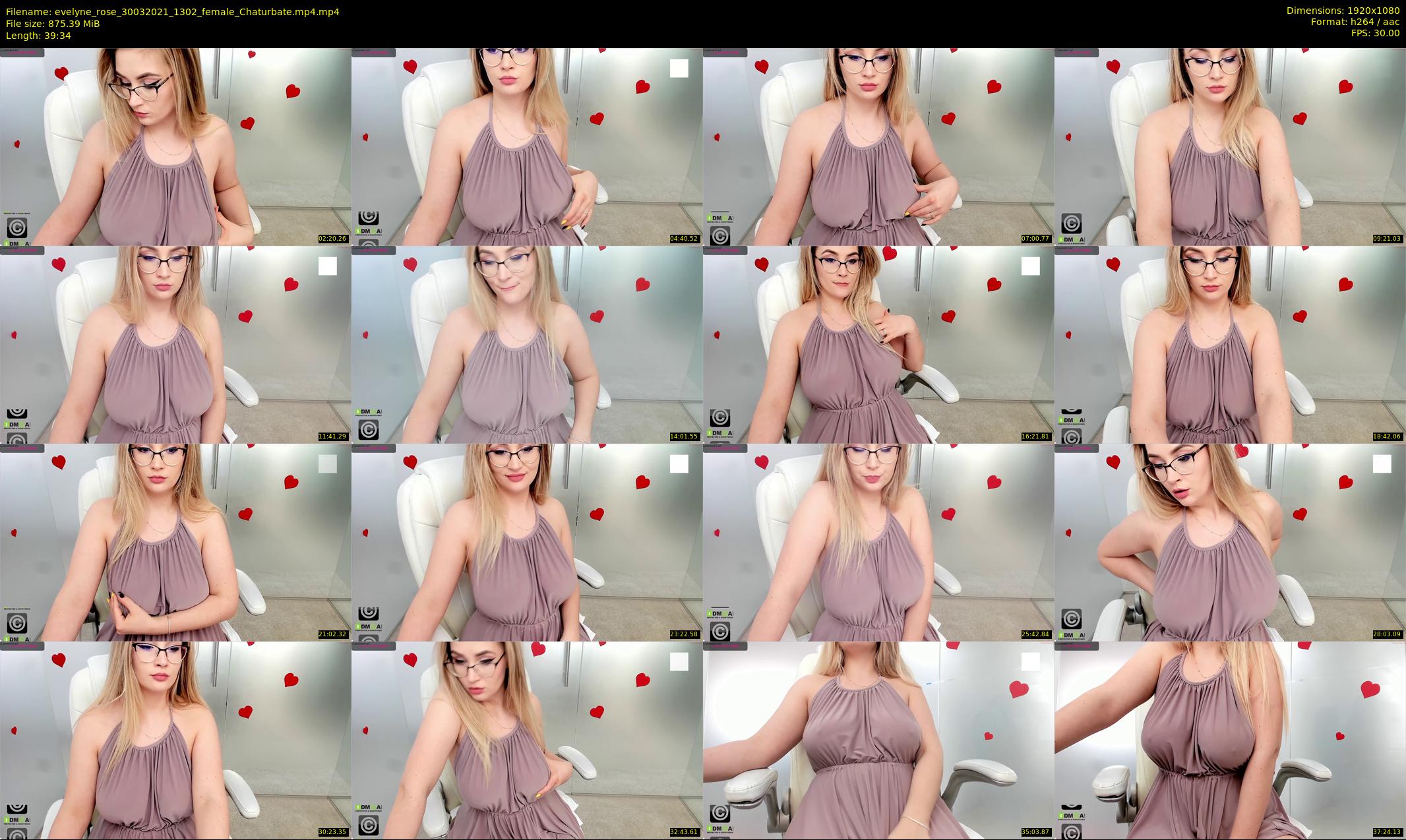 evelyne_rose — 40 minute Chaturbate female cam show recording, 1080p, Mar 30, 2021