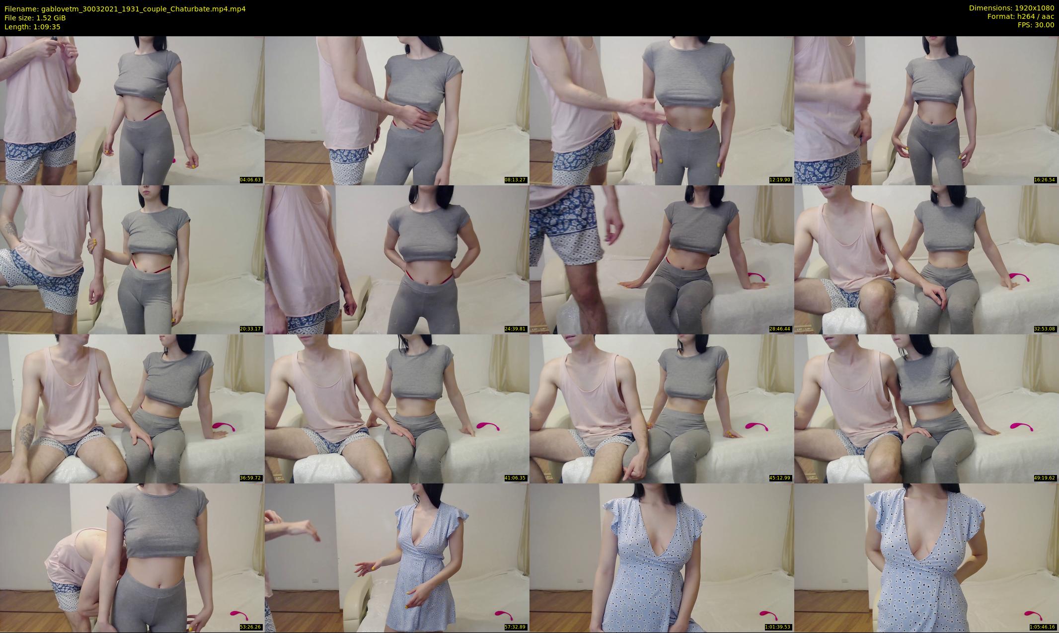 gablovetm — 70 minute Chaturbate couple cam show recording, 1080p, Mar 30, 2021