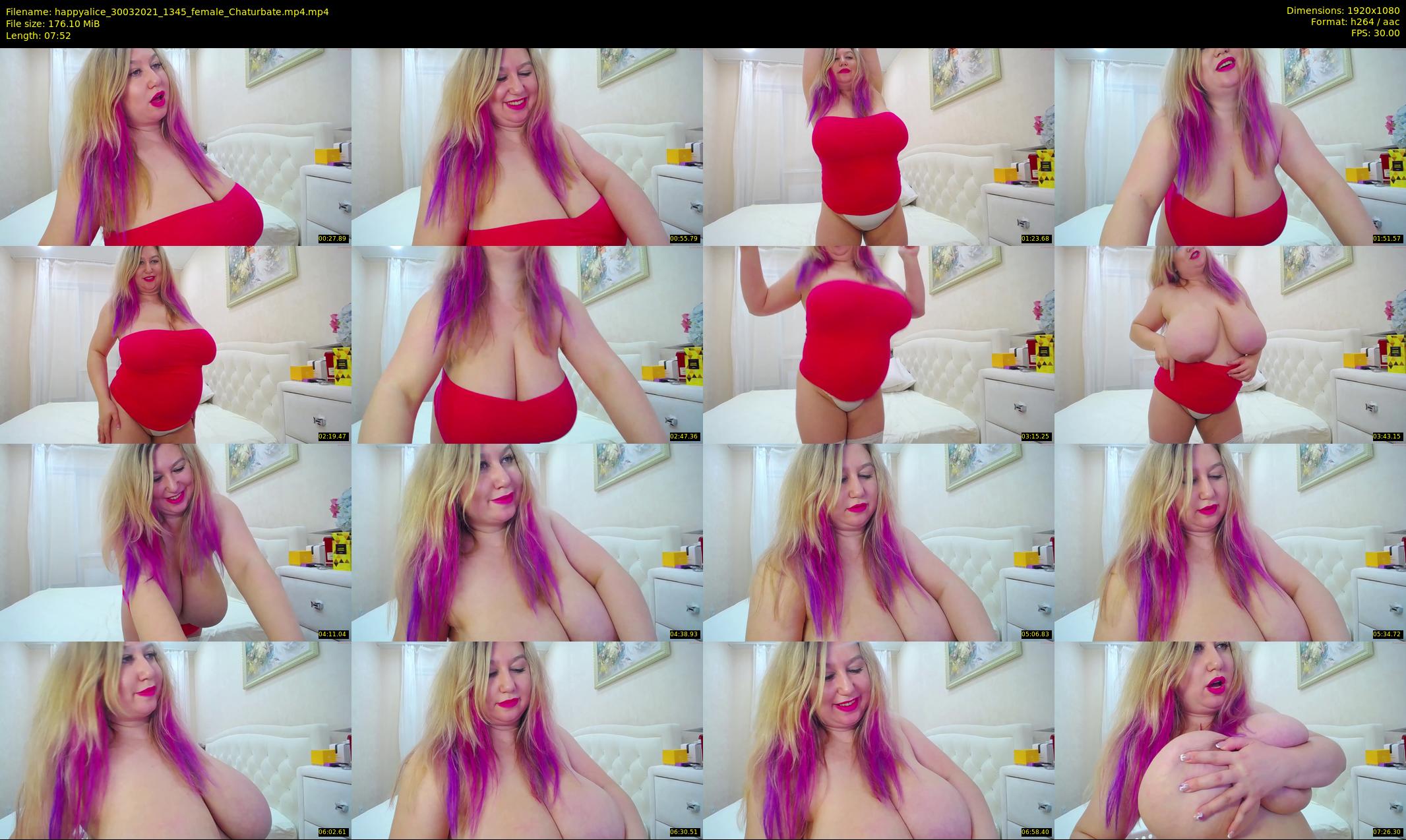 happyalice — 8 minute Chaturbate female cam show recording, 1080p, Mar 30, 2021