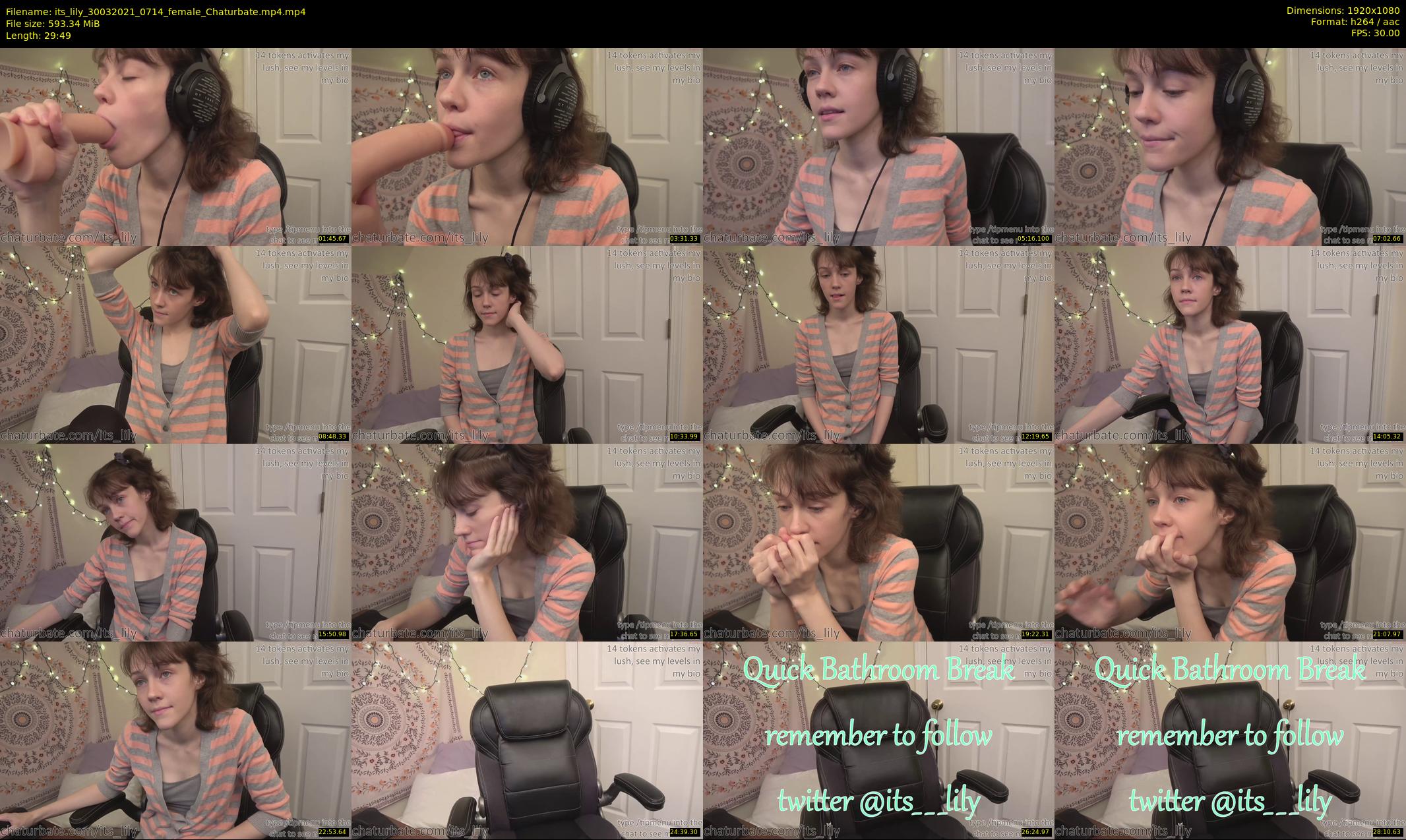 its_lily — 30 minute Chaturbate female cam show recording, 1080p, Mar 30, 2021