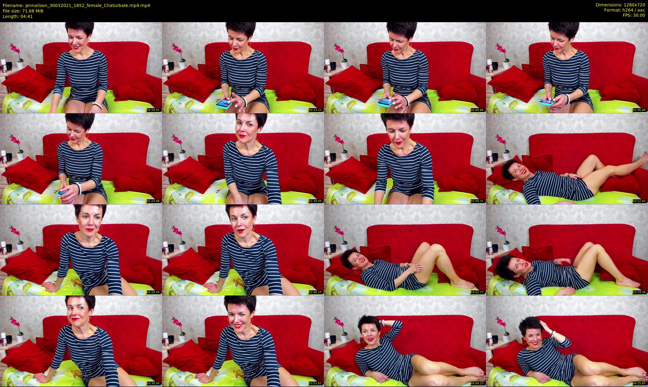 jennalison — 5 minute Chaturbate female cam show recording, 720p, Mar 30, 2021