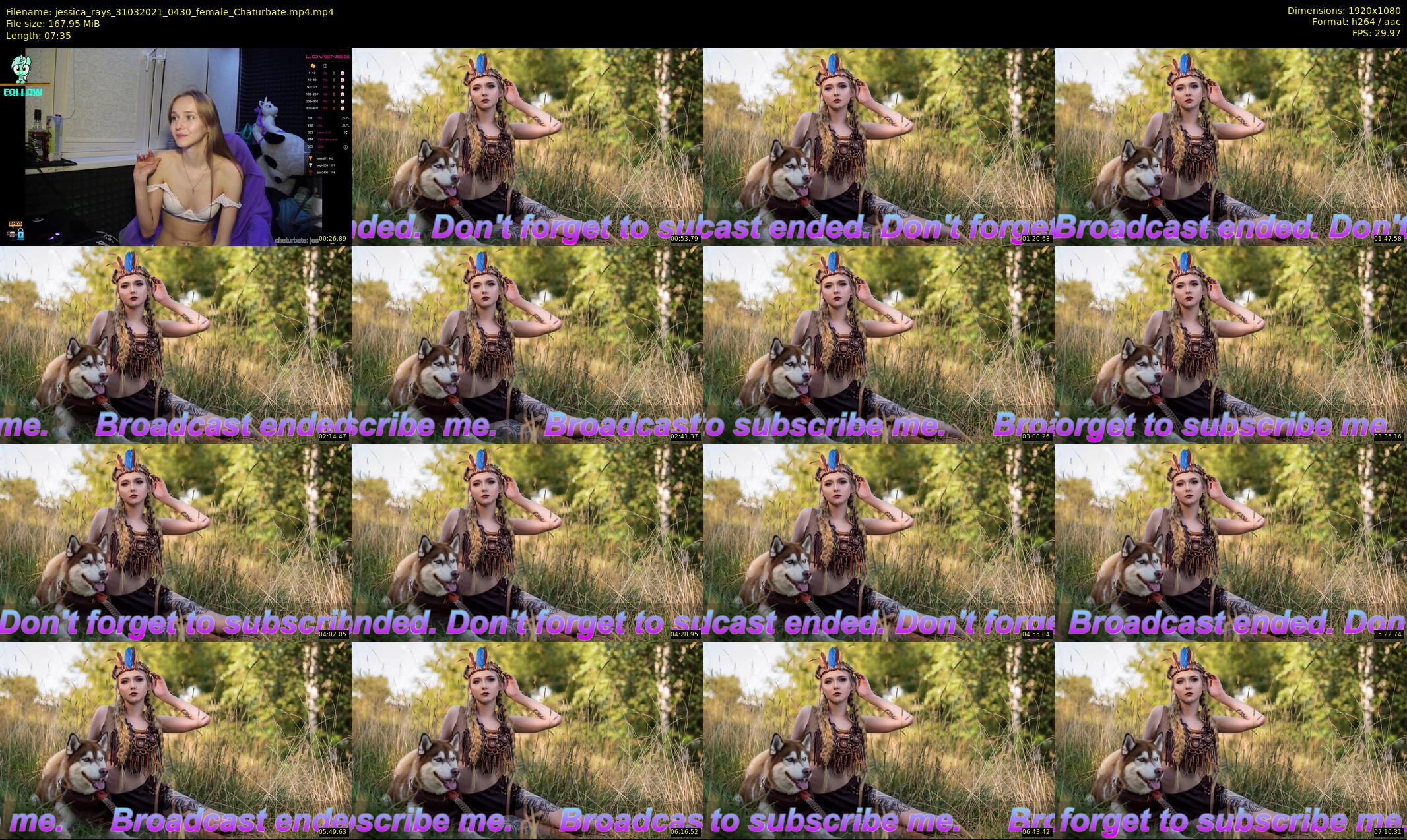 jessica_rays — 8 minute Chaturbate couple cam show recording, 1080p, Mar 31, 2021