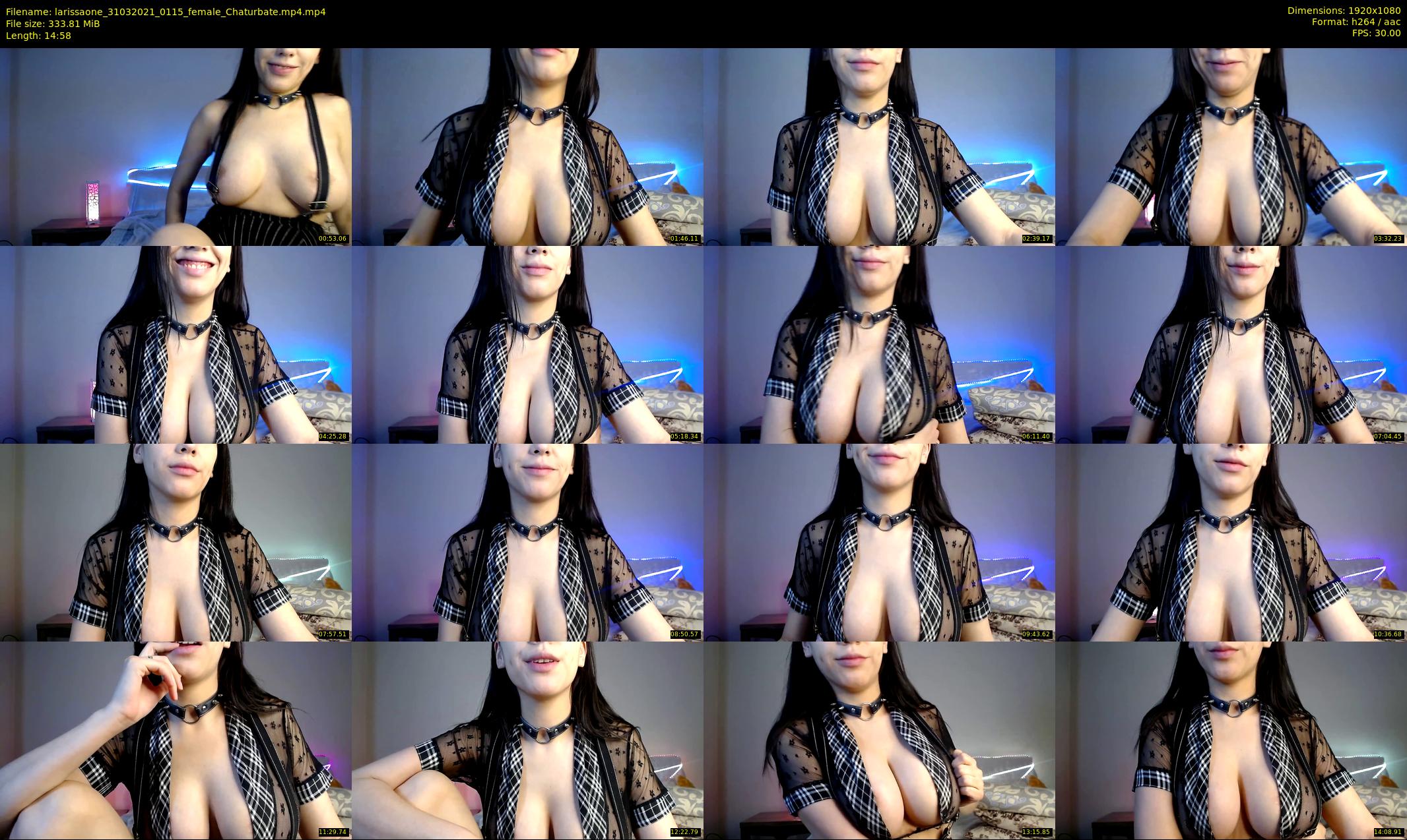 larissaone — 15 minute Chaturbate female cam show recording, 1080p, Mar 31, 2021
