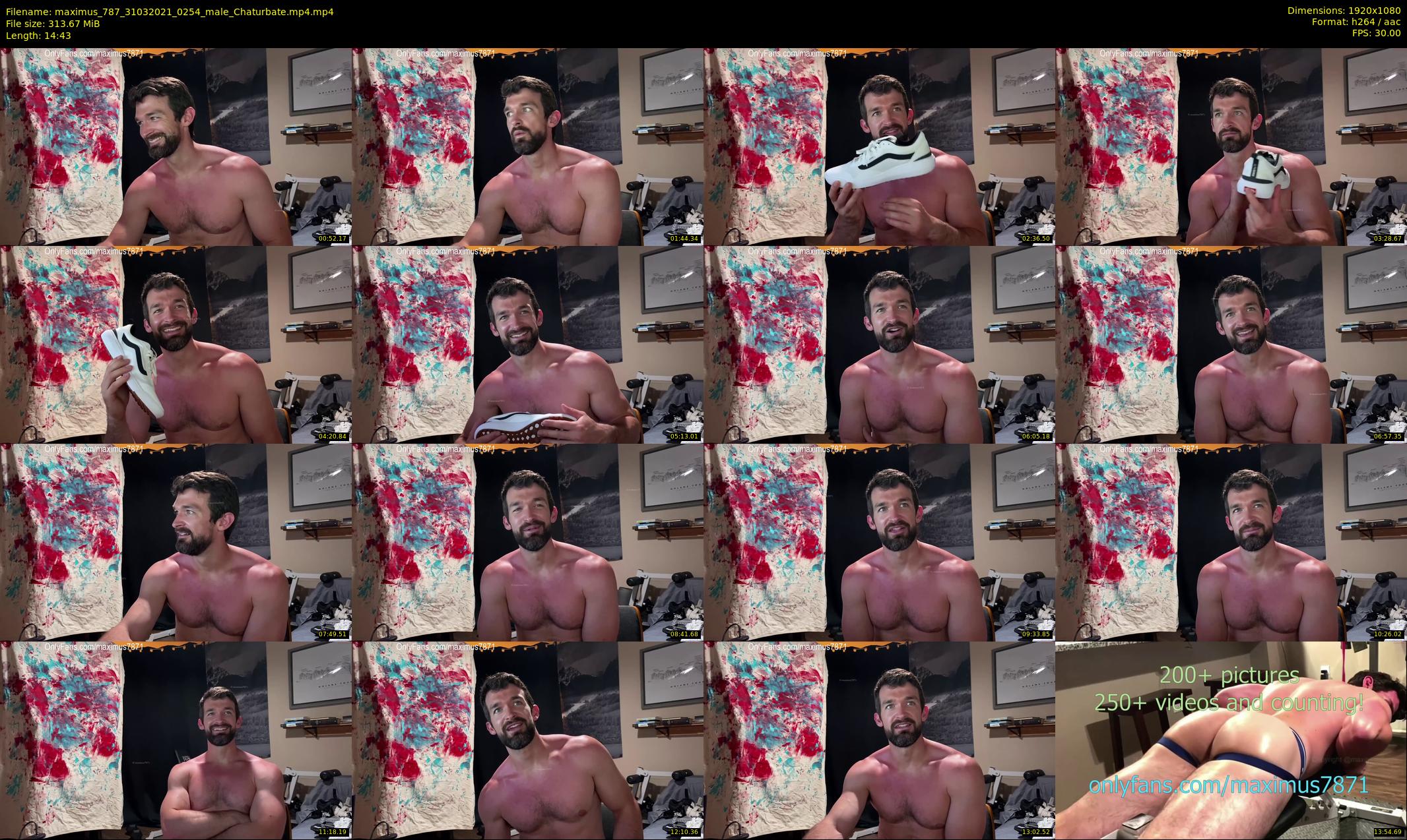 maximus_787 — 15 minute Chaturbate male cam show recording, 1080p, Mar 31, 2021