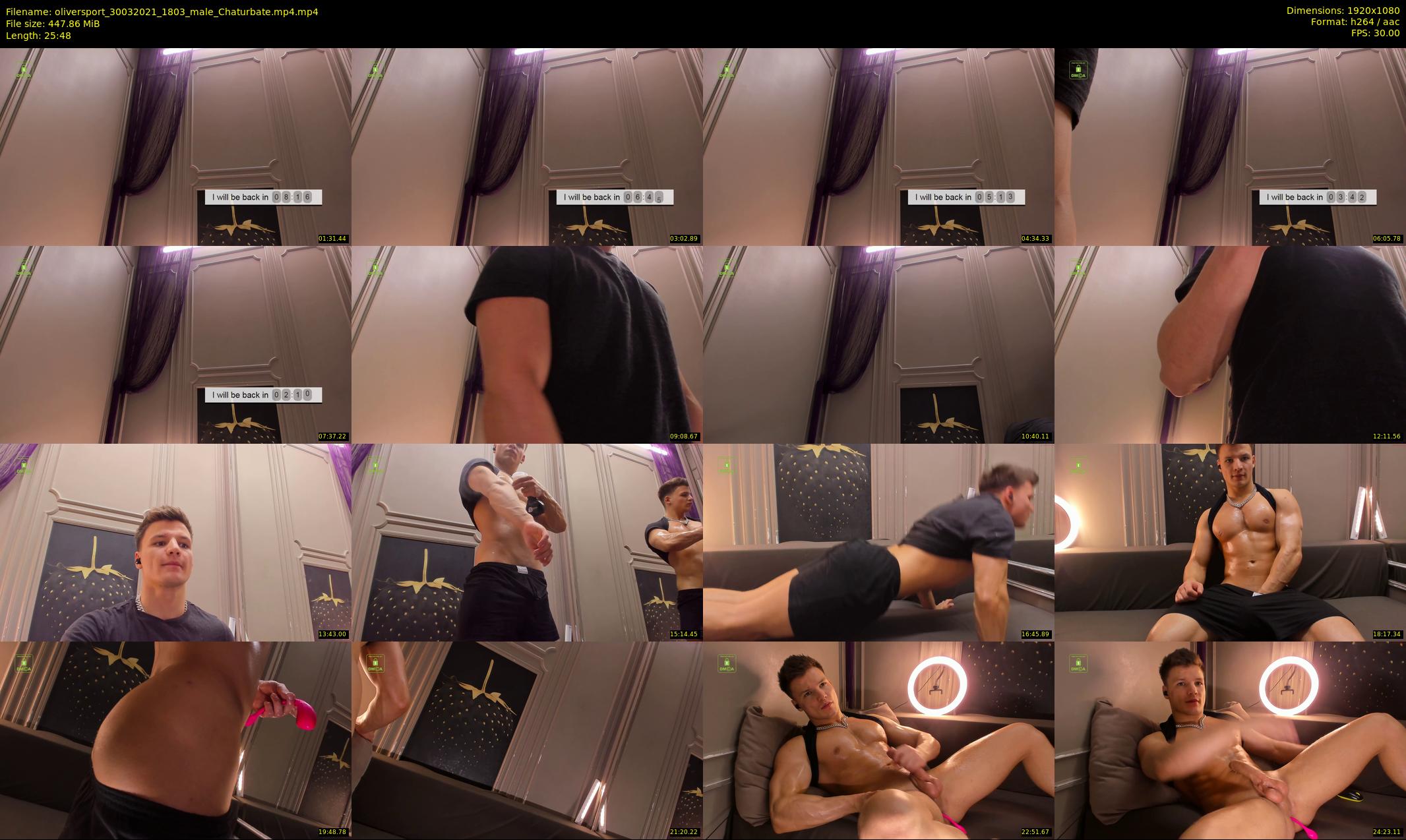 oliversport — 26 minute Chaturbate male cam show recording, 1080p, Mar 30, 2021