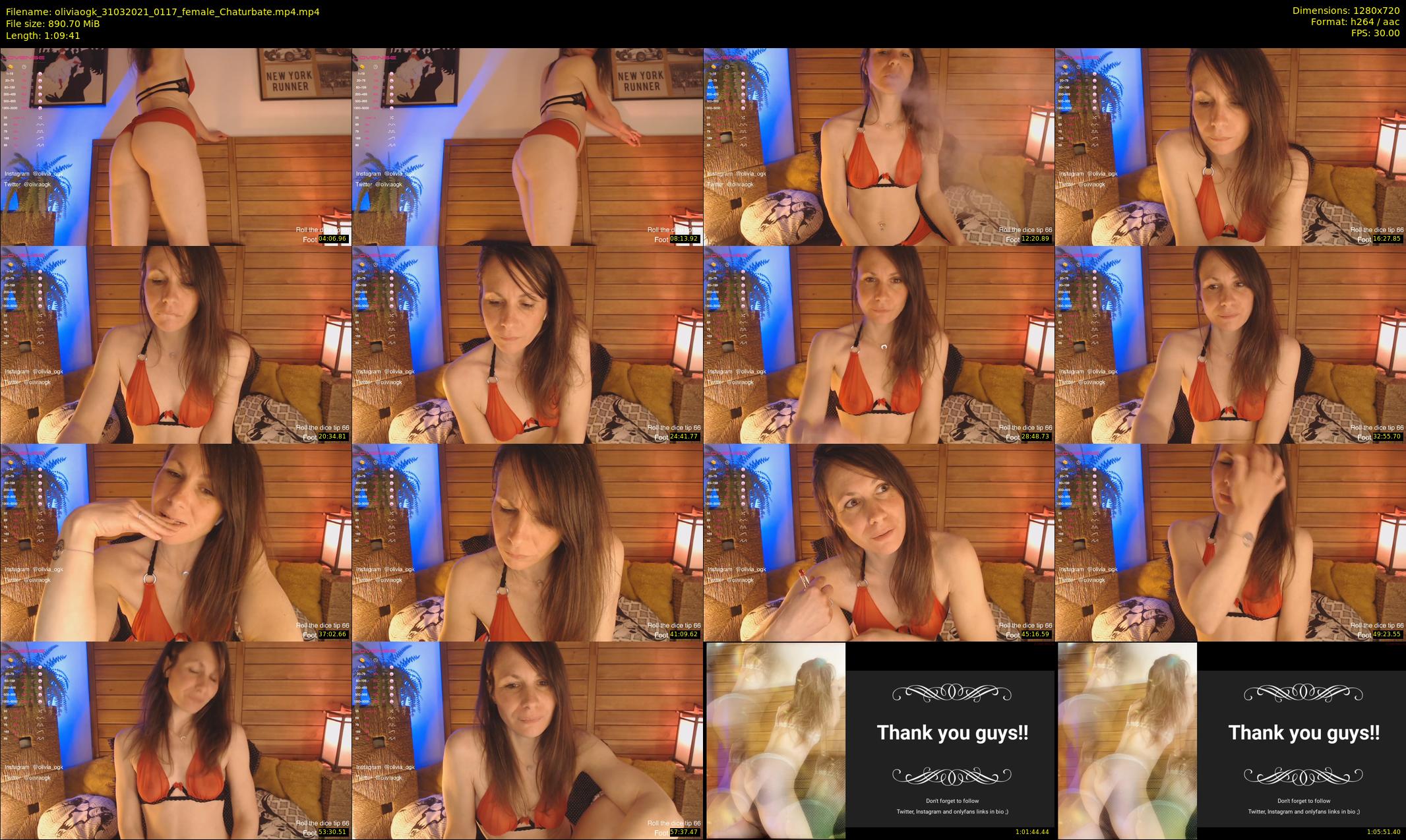 oliviaogk — 70 minute Chaturbate female cam show recording, 720p, Mar 31, 2021