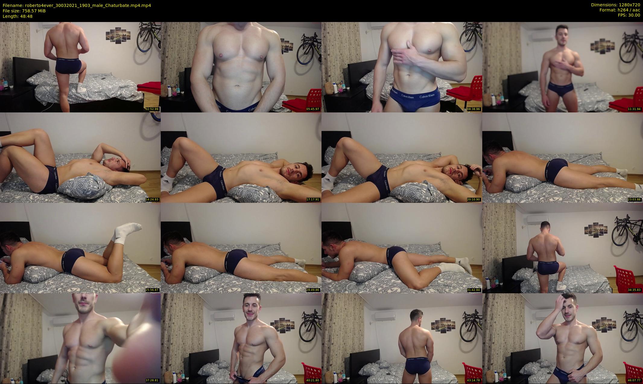 roberto4ever — 49 minute Chaturbate male cam show recording, 720p, Mar 30, 2021